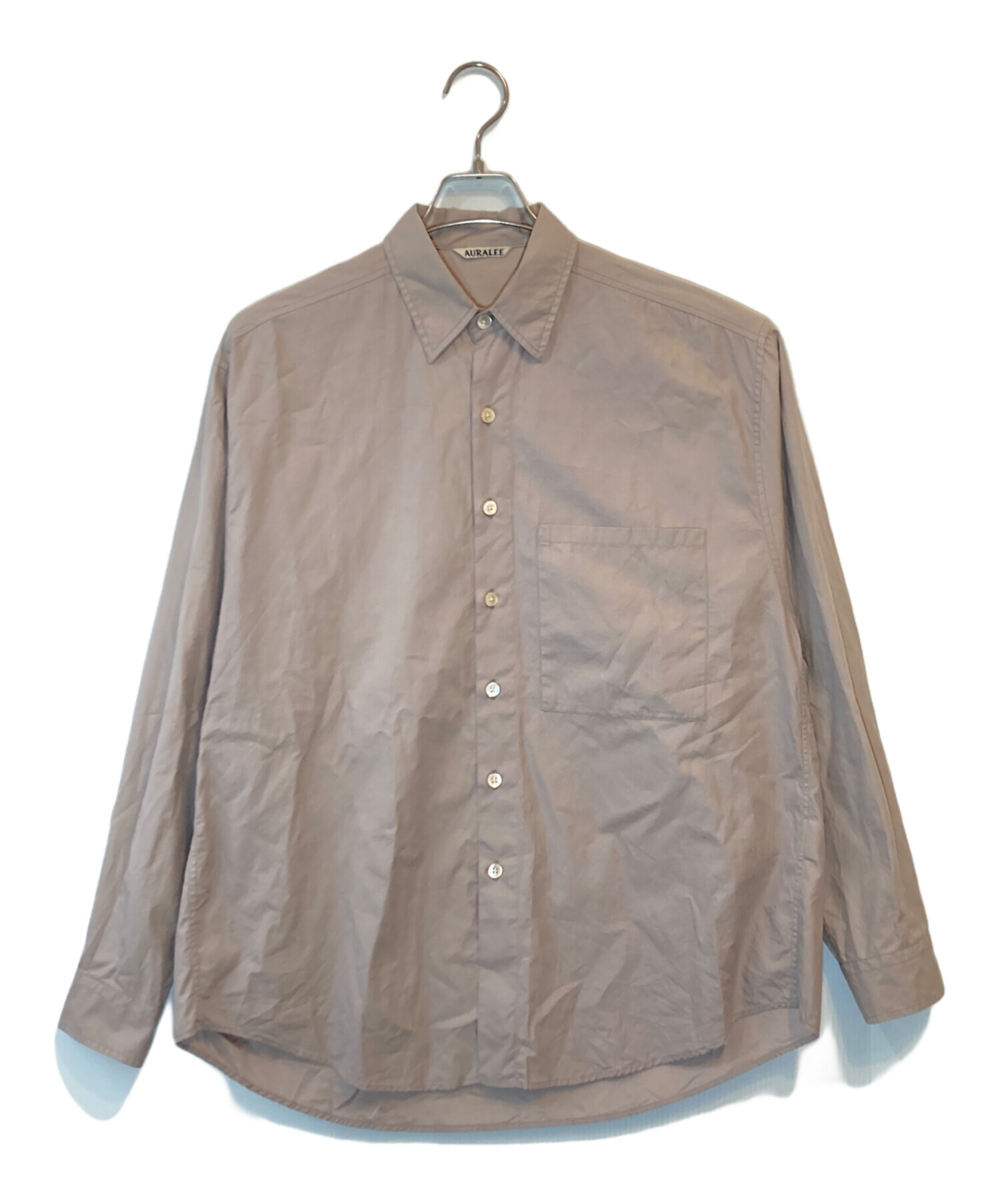 中古・古着通販】AURALEE (オーラリー) WASHED FINX TWILL BIG SHIRTS 