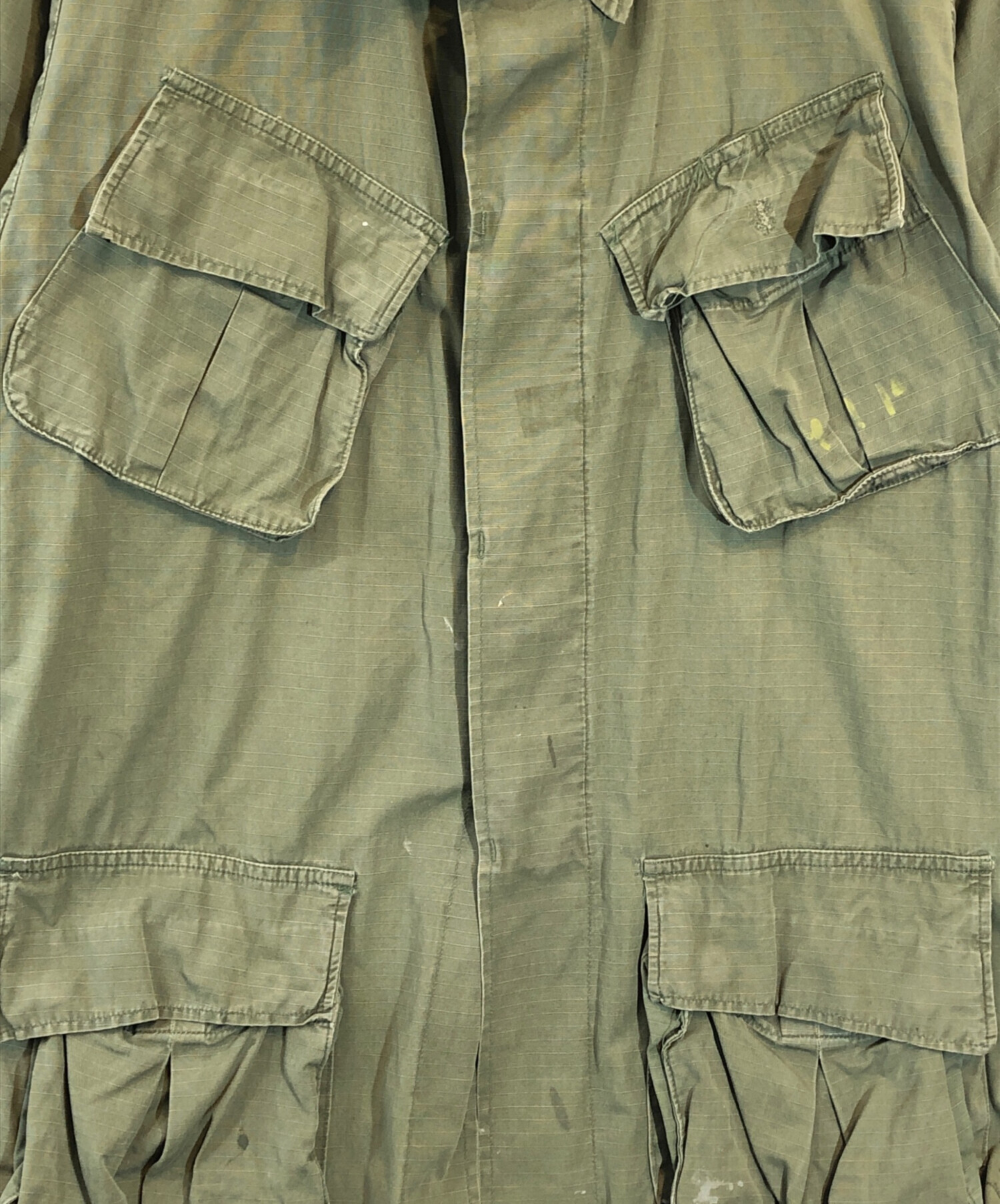 【中古】ユーエスアーミー アメリカ軍 70s 5th ジャングルファティーグジャケット ミリタリー アウター XL カーキ 中古・古着通販】US ARMY (ユーエスアーミー) ジャングルファティーグ