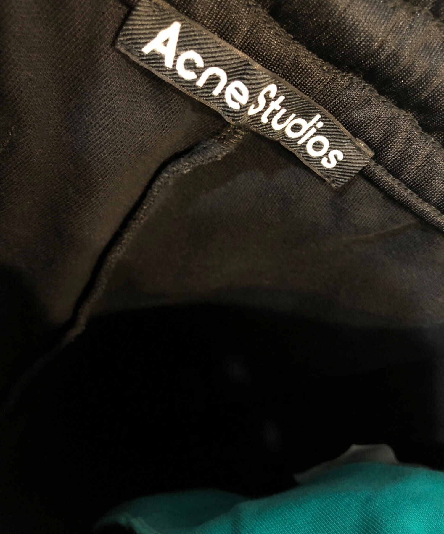 高品質，大人気 【送料込】ACNE STUDIOS　アクネストゥディオズ JAYTON FACE TRACK JAKET トラックジャケット【メンズ】Sサイズ ブラック グリーン 6456207