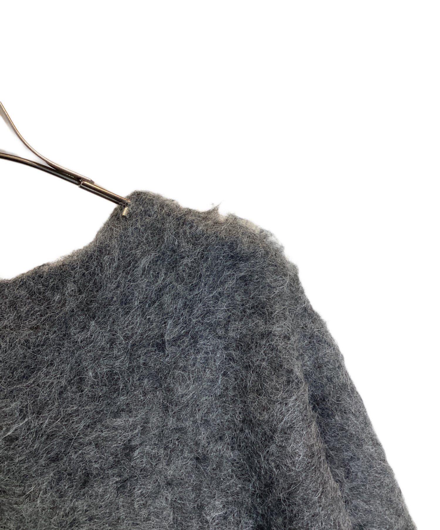 中古・古着通販】CLANE (クラネ) BOAT NECK SHAGGY KNIT ONEPIECE