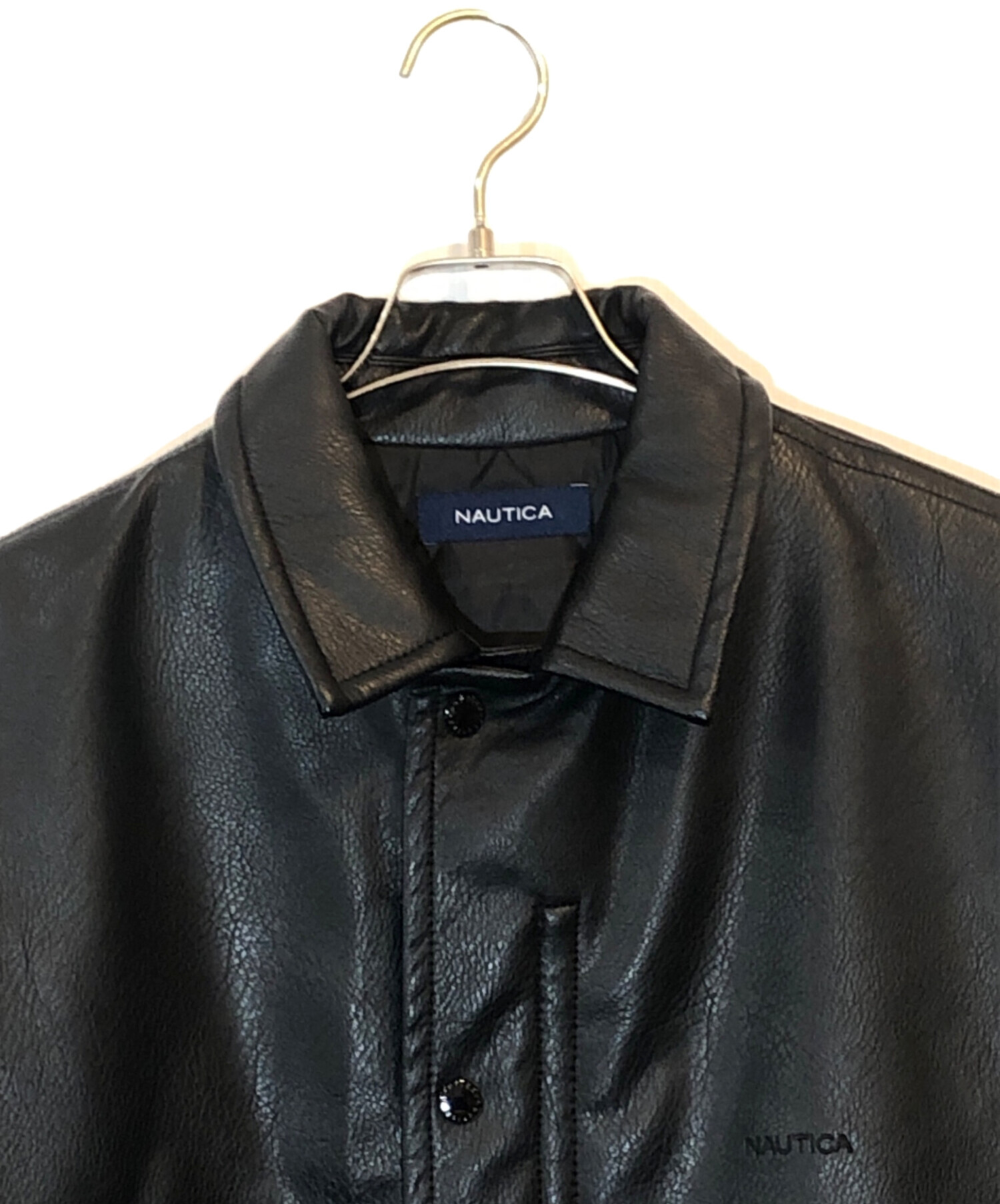 中古・古着通販】NAUTICA (ノーティカ) フェイクレザーブルゾン 