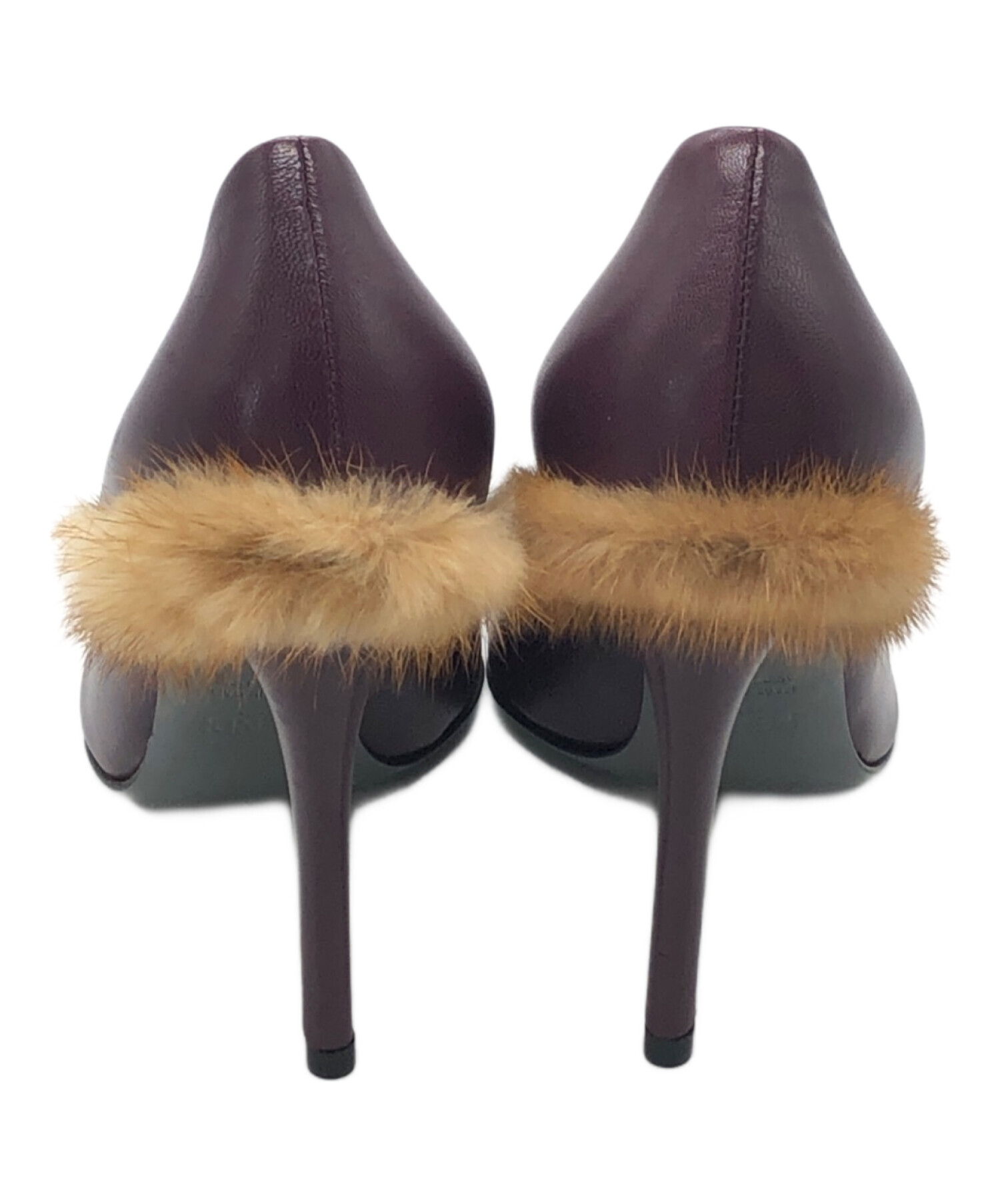 【美品】ヴィンテージ　フェンディ　パンプス 中古・古着通販】FENDI (フェンディ) ピンヒールファーパンプス