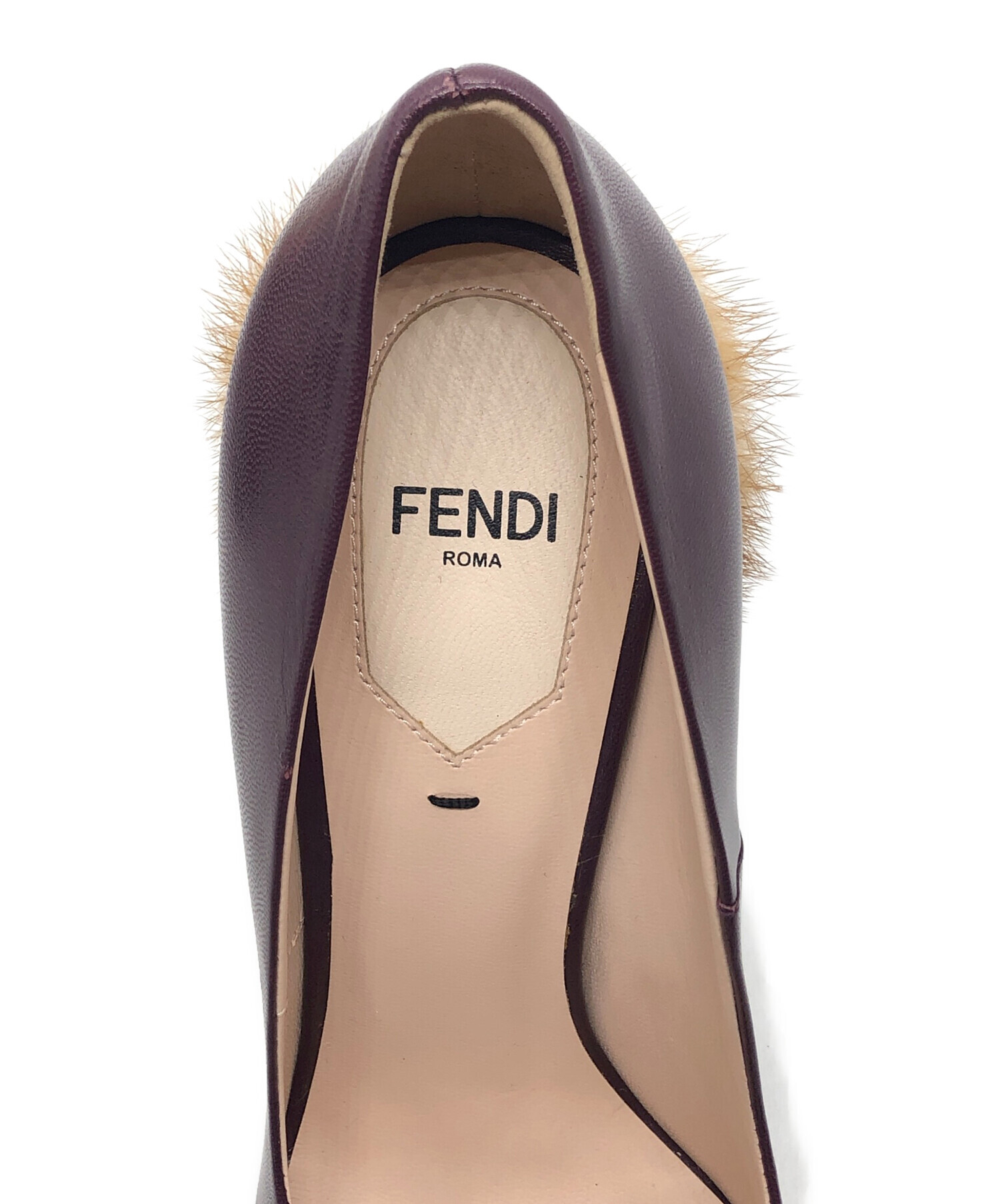 中古・古着通販】FENDI (フェンディ) ピンヒールファーパンプス
