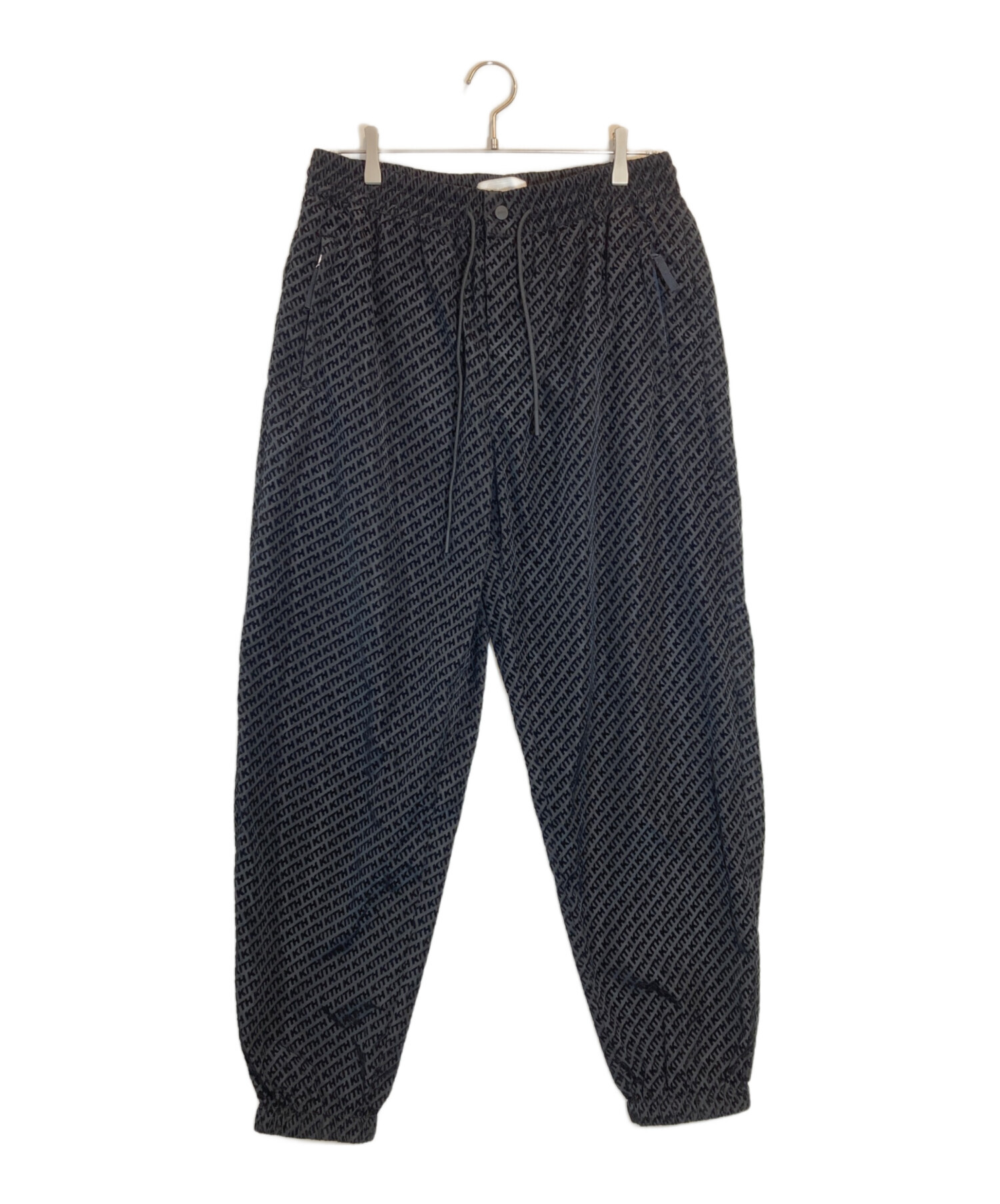 中古・古着通販】KITH (キス) トラックモノグラムパンツ ブラック 