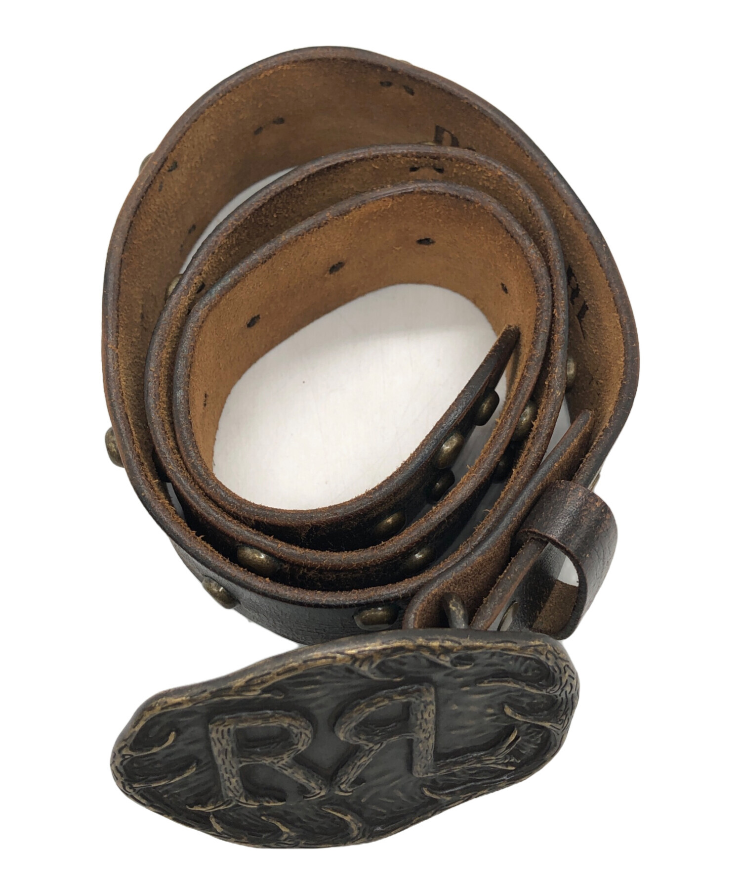 RRL ダブルアールエル スタッズベルト サイズ 32 アメリカ製 八角
