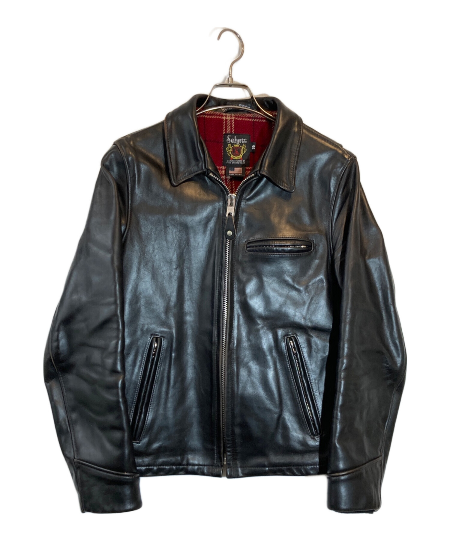 中古・古着通販】Schott (ショット) 6103US レザージャケット ブラック