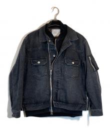 sacai サカイ カバーオール ジャケット ブルゾン ネイビー 2 アウター