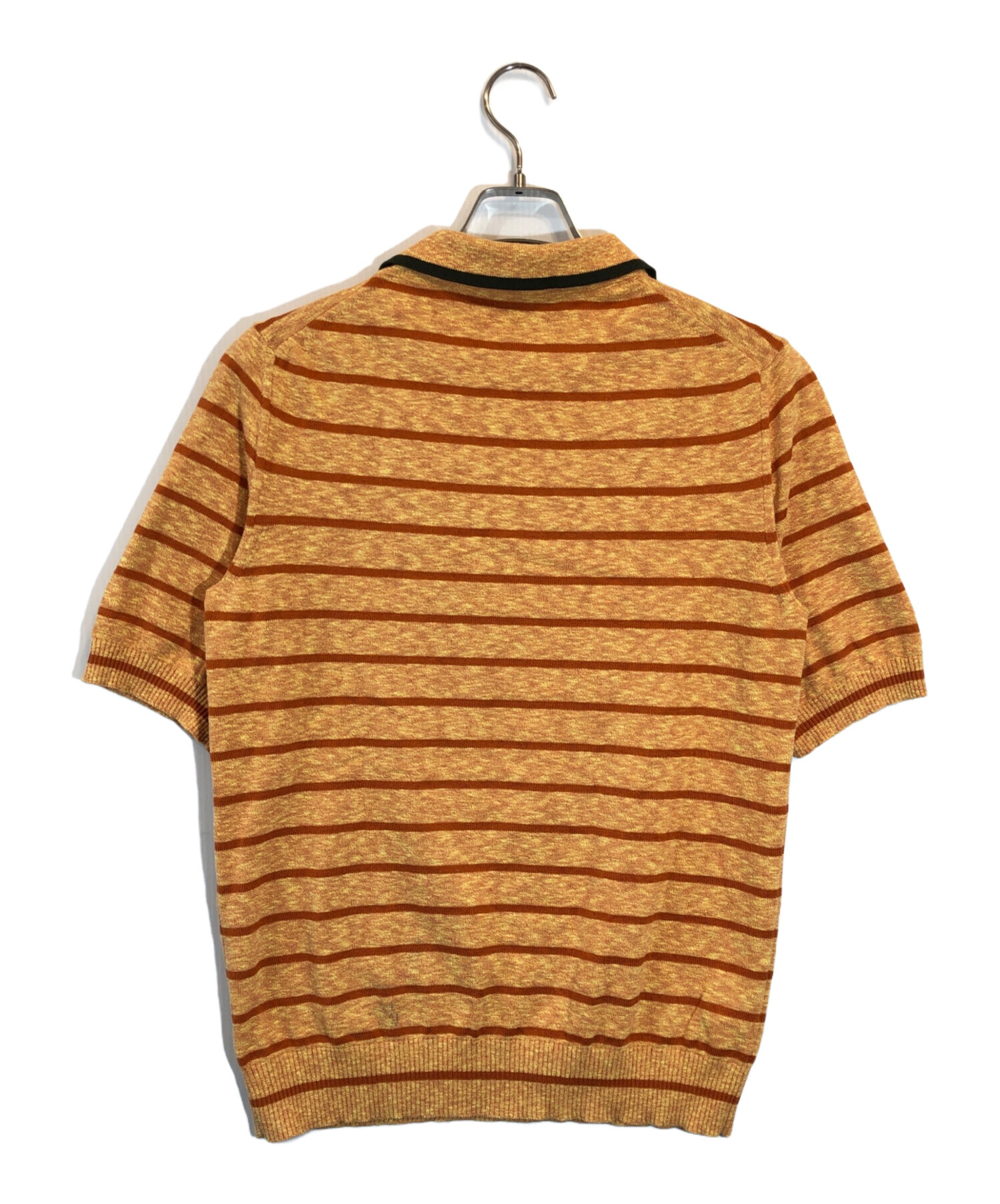 中古・古着通販】MARNI (マルニ) ニットポロシャツ オレンジ サイズ 