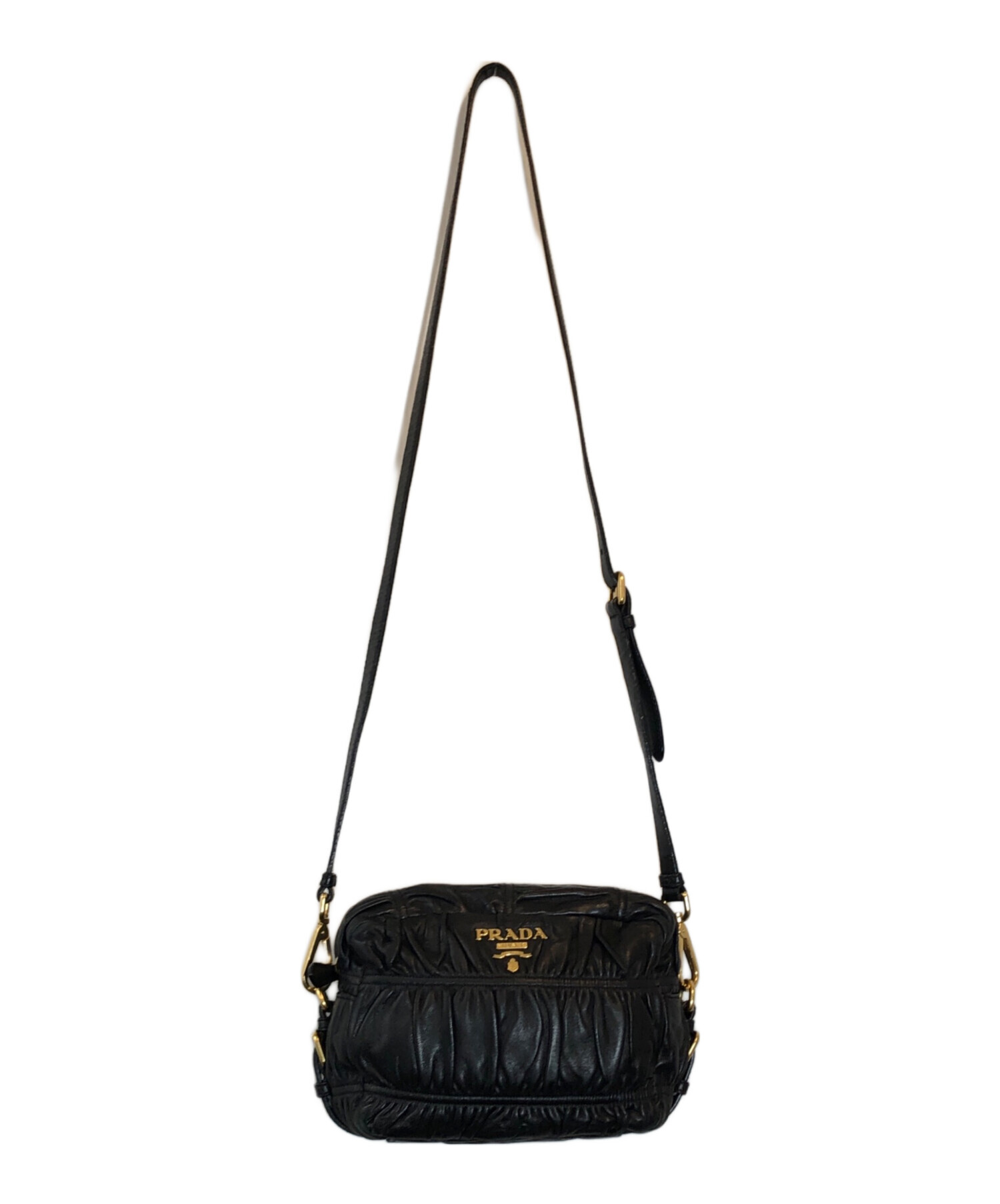中古・古着通販】PRADA (プラダ) ナッパゴーフル ショルダーバッグ 