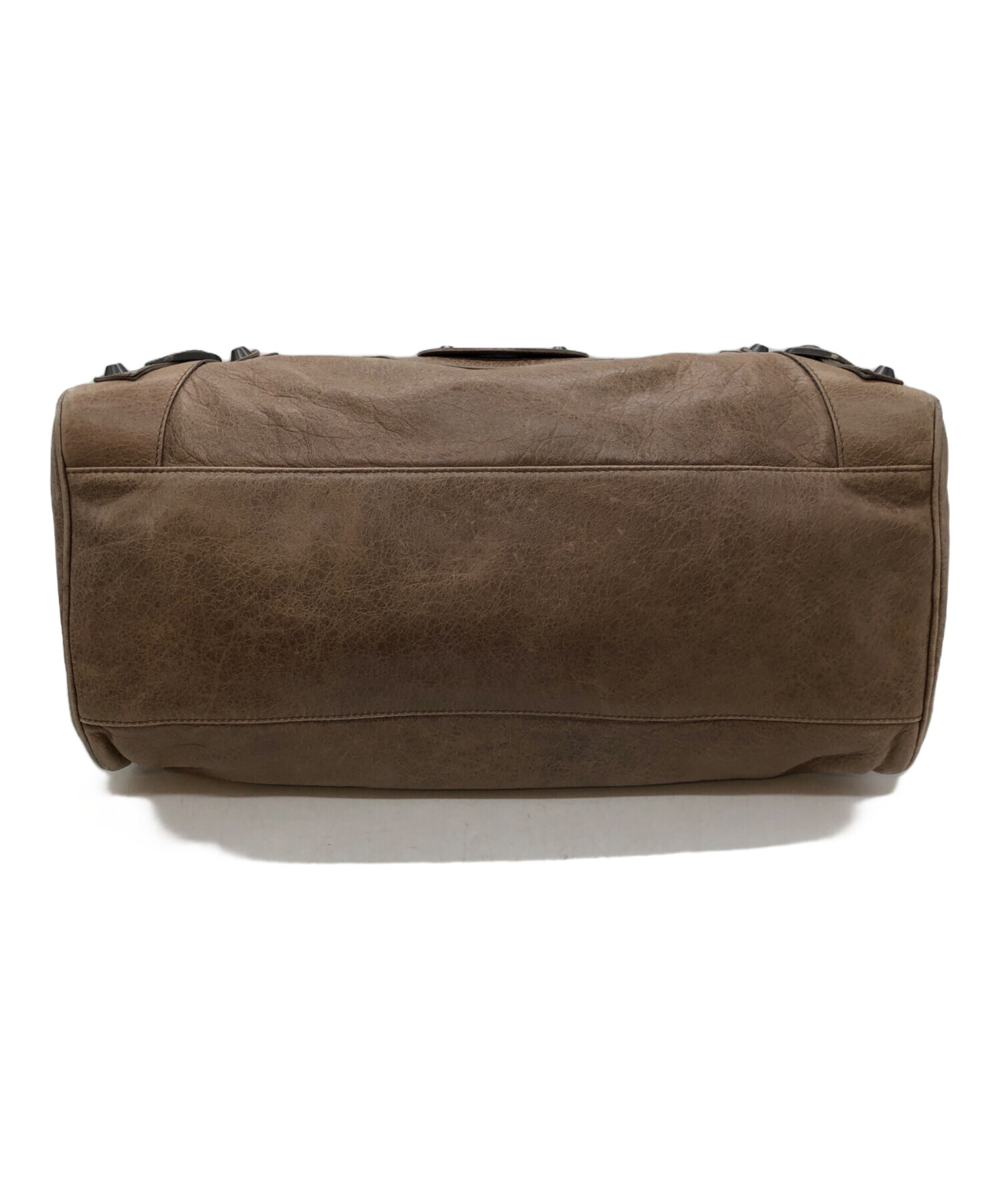 BALENCIAGA ブラウン スエード ショルダーバッグ