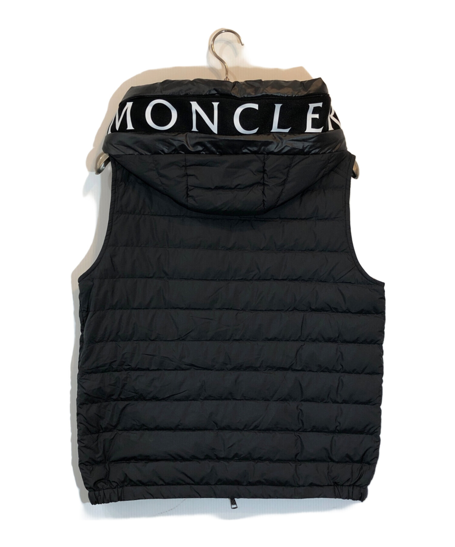 MONCLER モンクレール フード付きブラックダウンベスト MONCLER