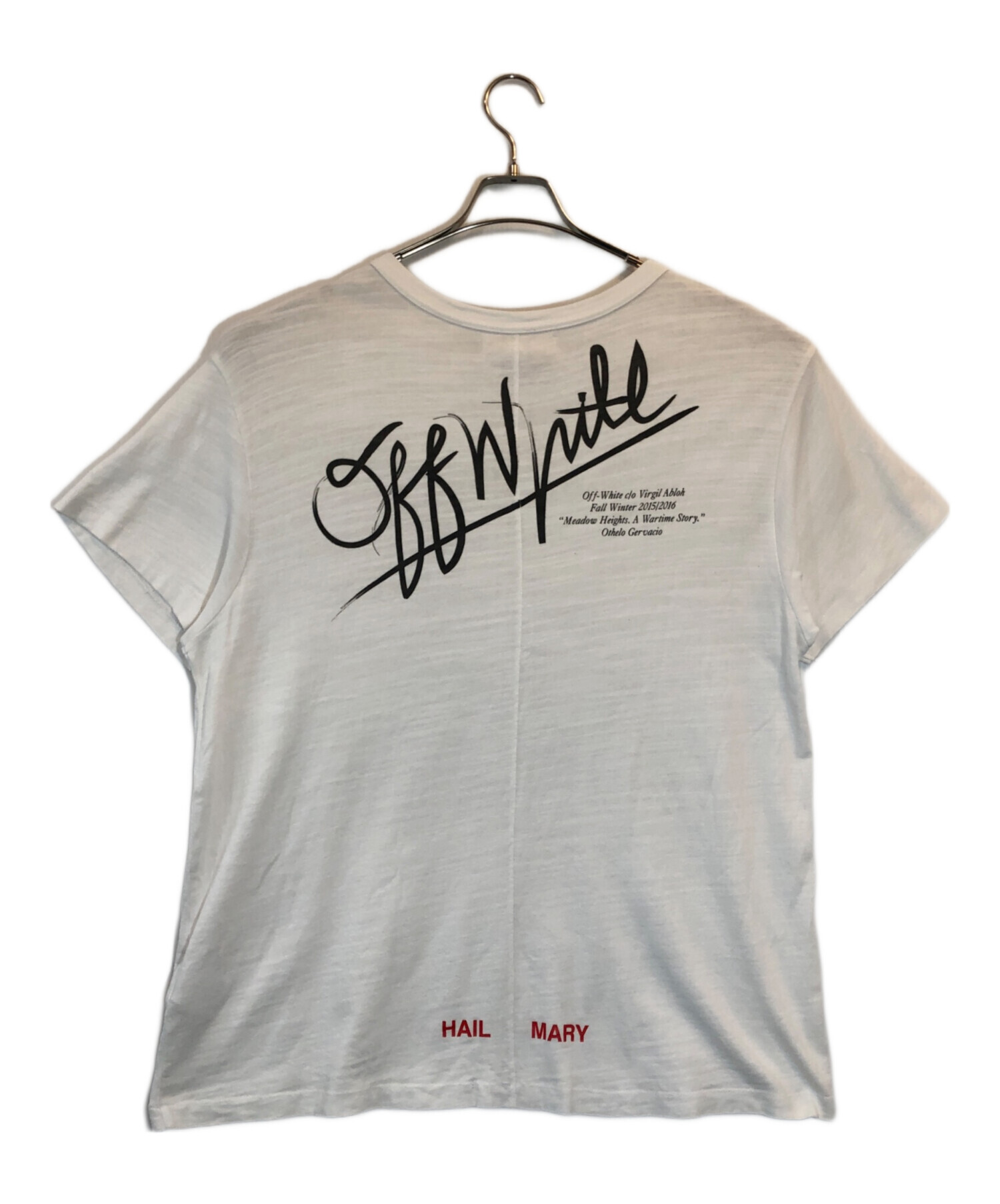 中古・古着通販】OFFWHITE (オフホワイト) プリントTシャツ ホワイト 