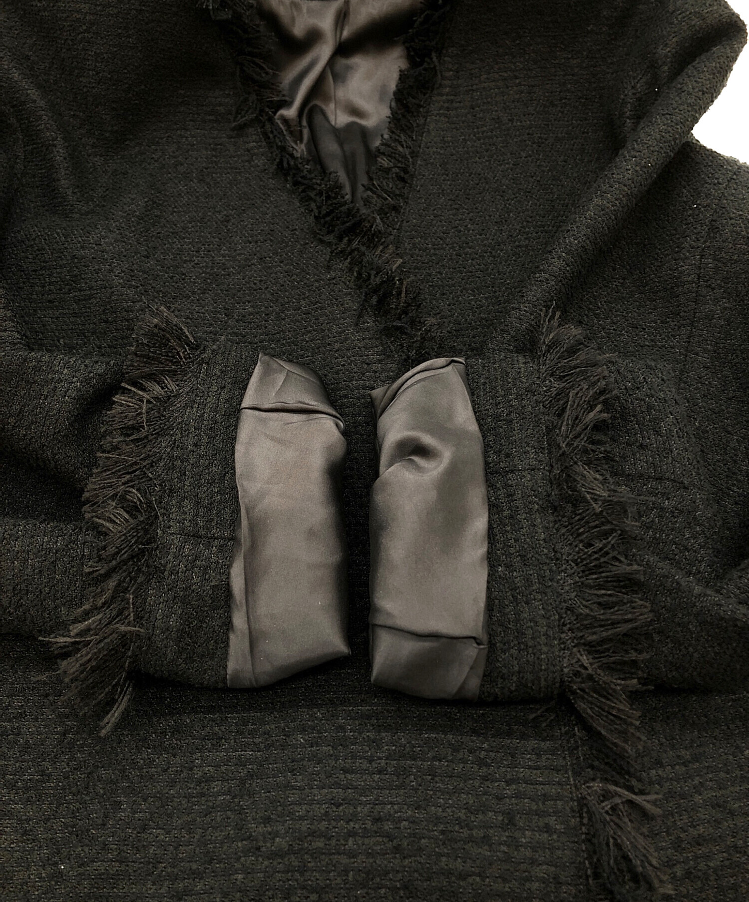 中古・古着通販】AP STUDIO (エーピーストゥディオ) ツイードフリンジ  