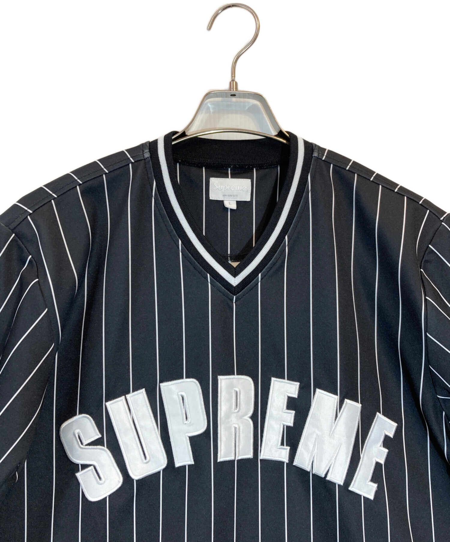 中古・古着通販】SUPREME (シュプリーム) Pinstripe Baseball Jersey 