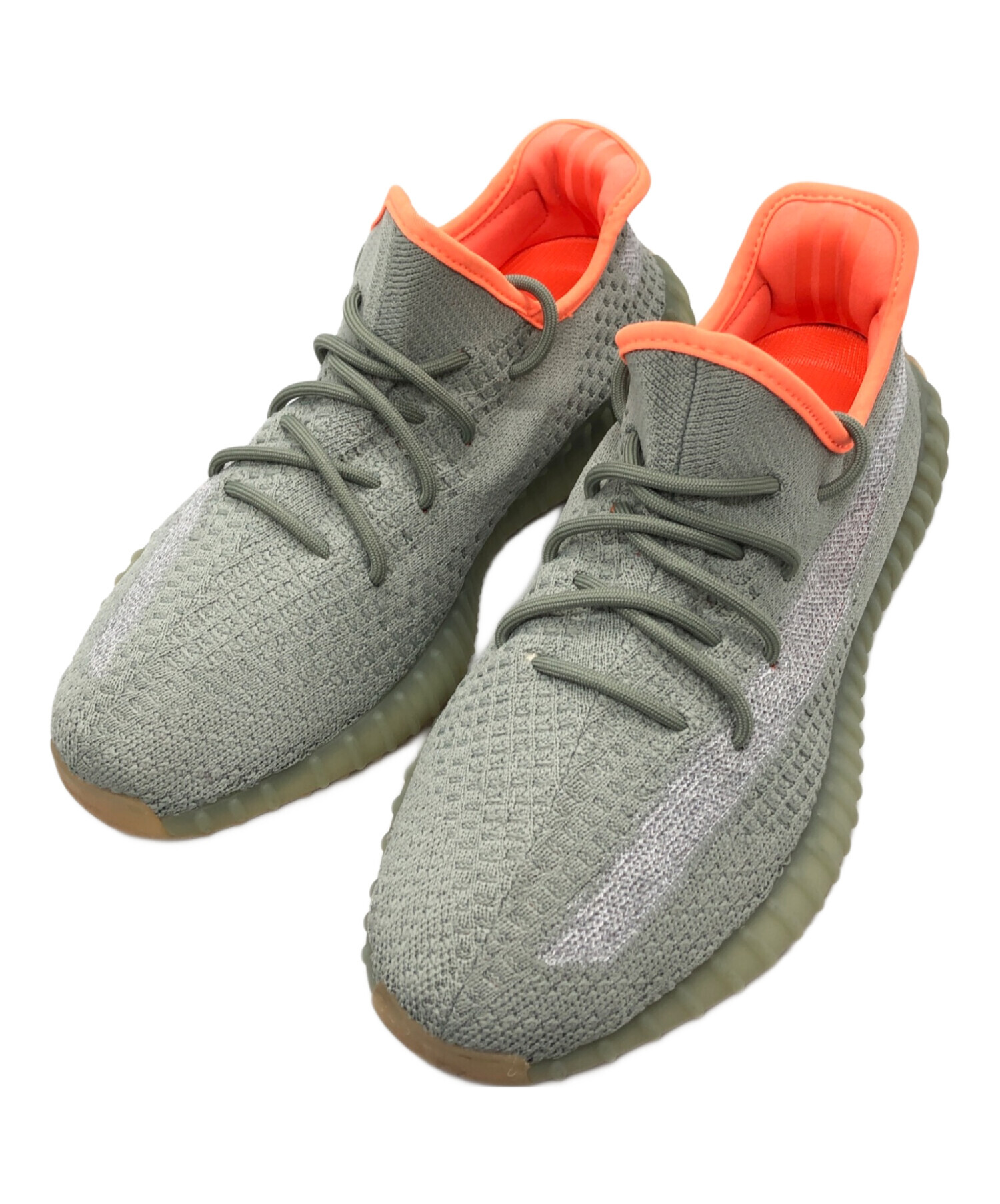 adidas Yeezy Boost 350 V2 グレー/オレンジ 27.5 中古・古着通販】adidas (アディダス) YEEZY BOOST 350 V2 グレー
