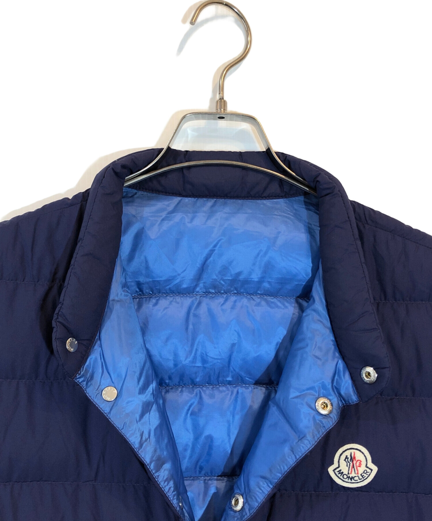 中古・古着通販】MONCLER (モンクレール) ダウンベスト ネイビー
