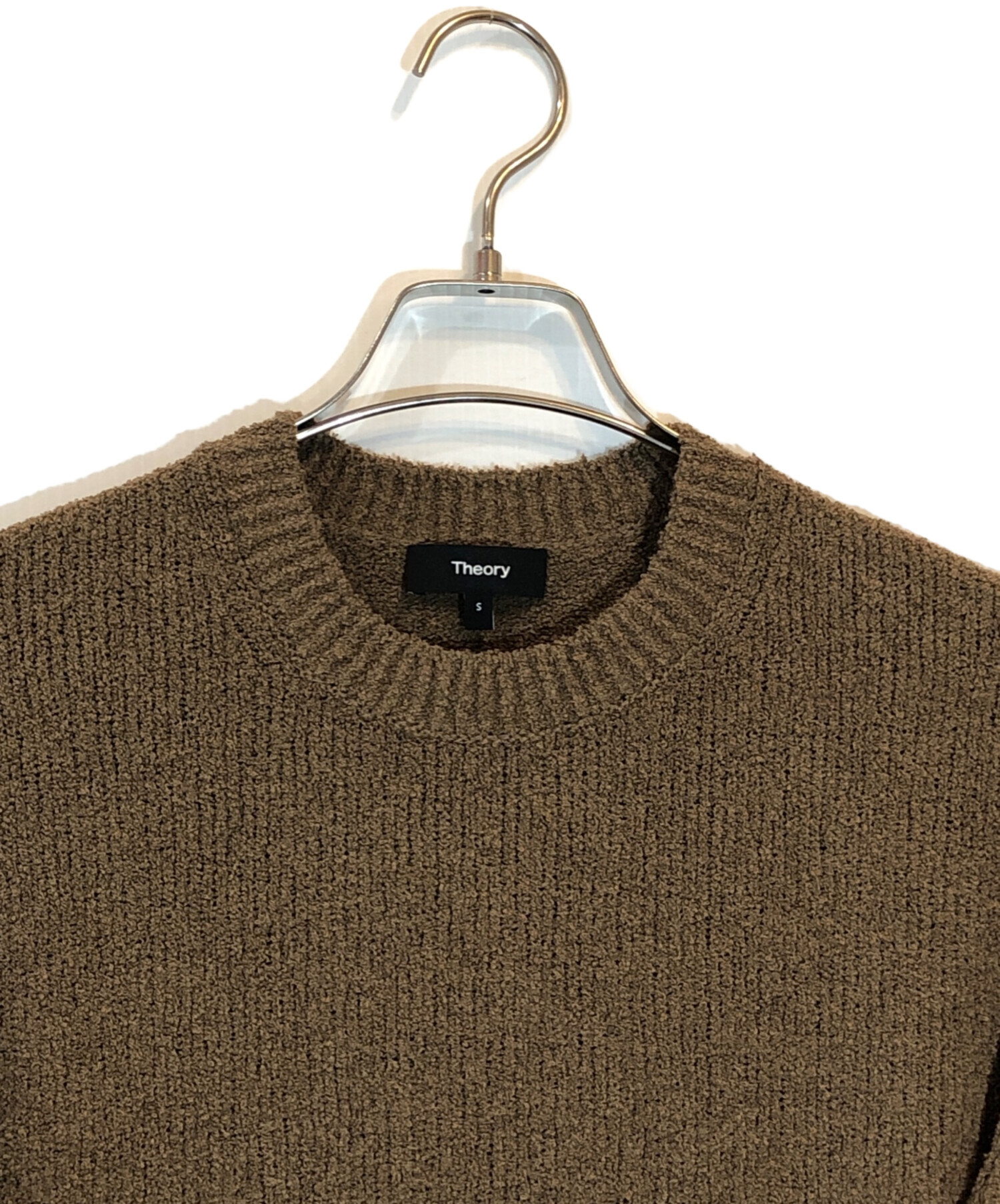 中古・古着通販】theory (セオリー) クルーネックニット ブラウン
