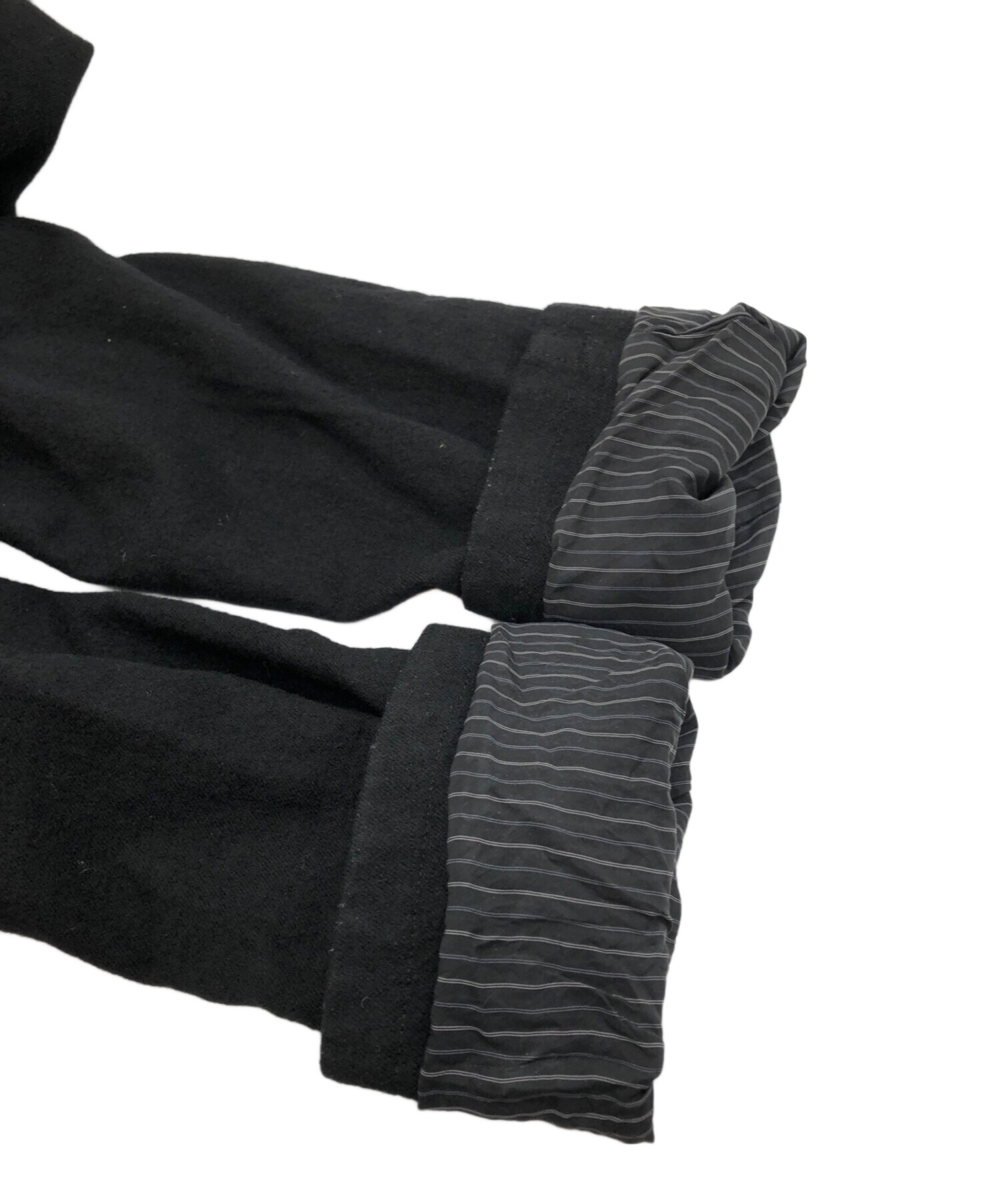 中古・古着通販】KHOKI (コッキ) Washed wool zip up jacket ブラック