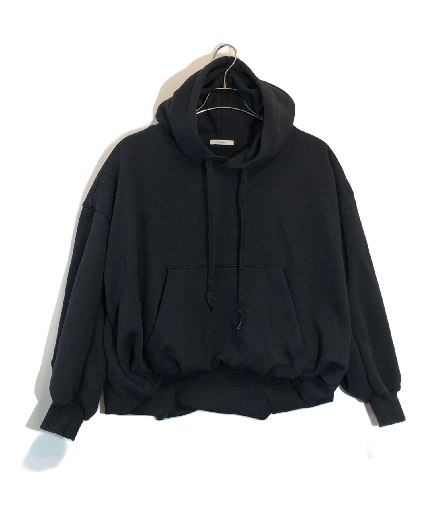 中古・古着通販】CLANE (クラネ) BALLOON SWEAT HOODIE ブラック 