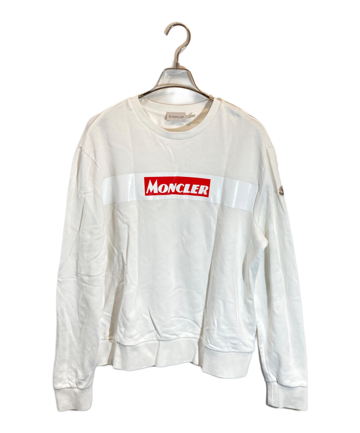 中古・古着通販】MONCLER (モンクレール) スウェット ホワイト サイズ 