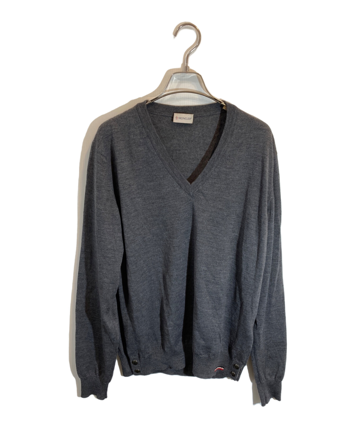 中古・古着通販】MONCLER (モンクレール) ウールニット グレー サイズ 