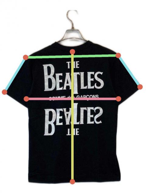 コムデギャルソン　ビートルズ　Tシャツ　M コムデギャルソン ビートルズ限定Tシャツ-黒-イエローサブマリン