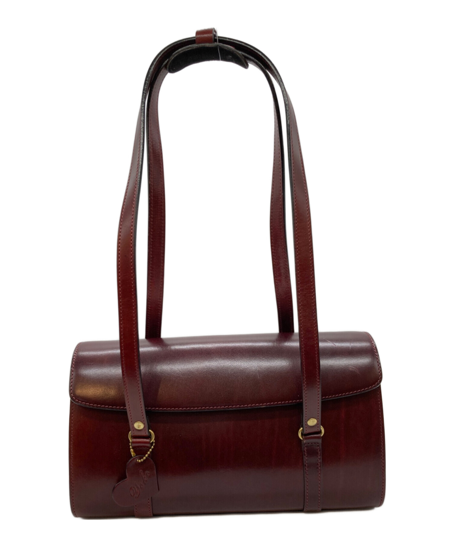 【山のよう大 】ITAGAKI ブラウン レザー ショルダーバッグ 中古・古着通販】ITAGAKI (イタガキ) レザーショルダーバッグ