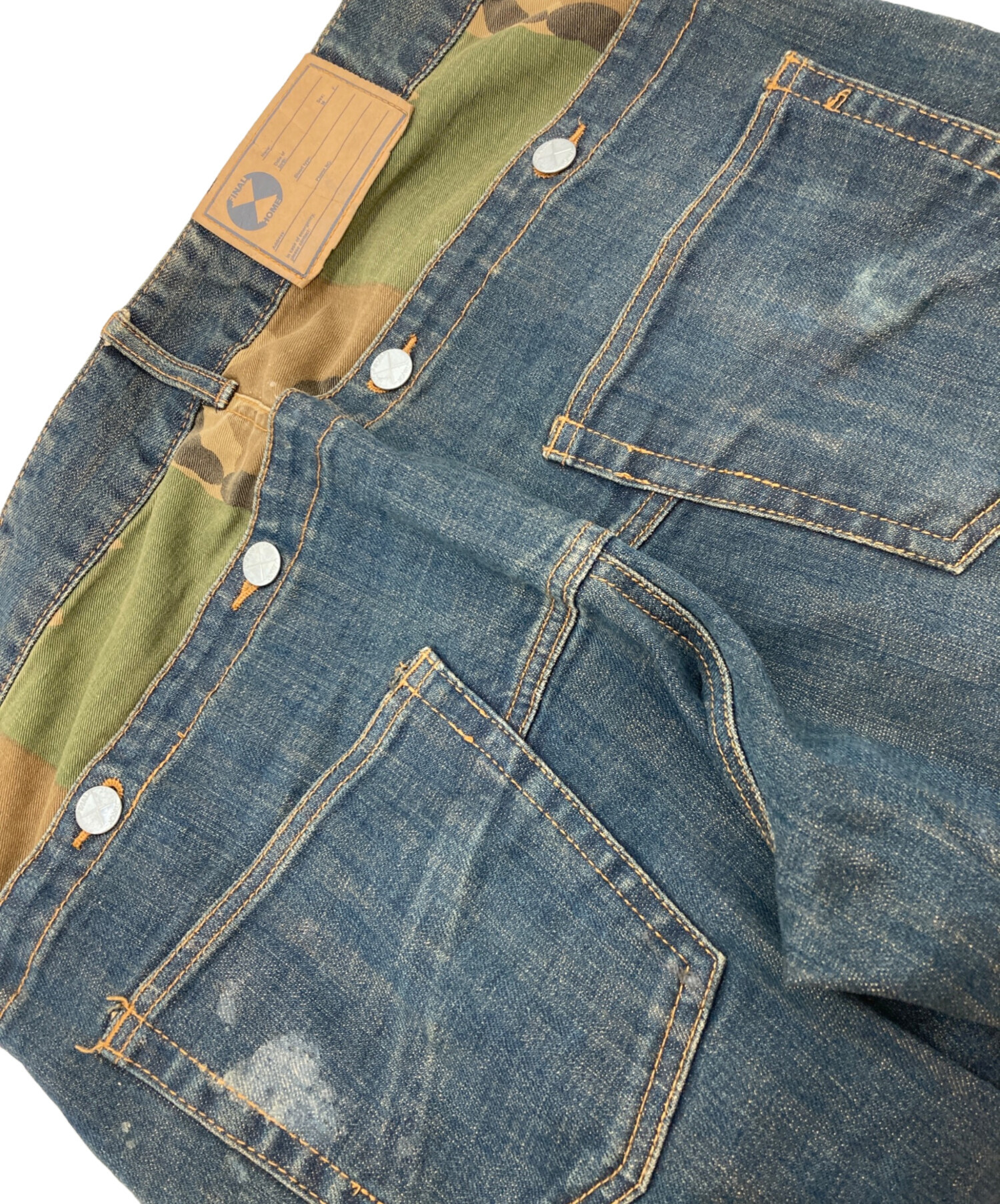 中古・古着通販】FINAL HOME (ファイナルホーム) デニムパンツ 中古・古着通販】FINAL HOME (ファイナルホーム) デニムパンツ
