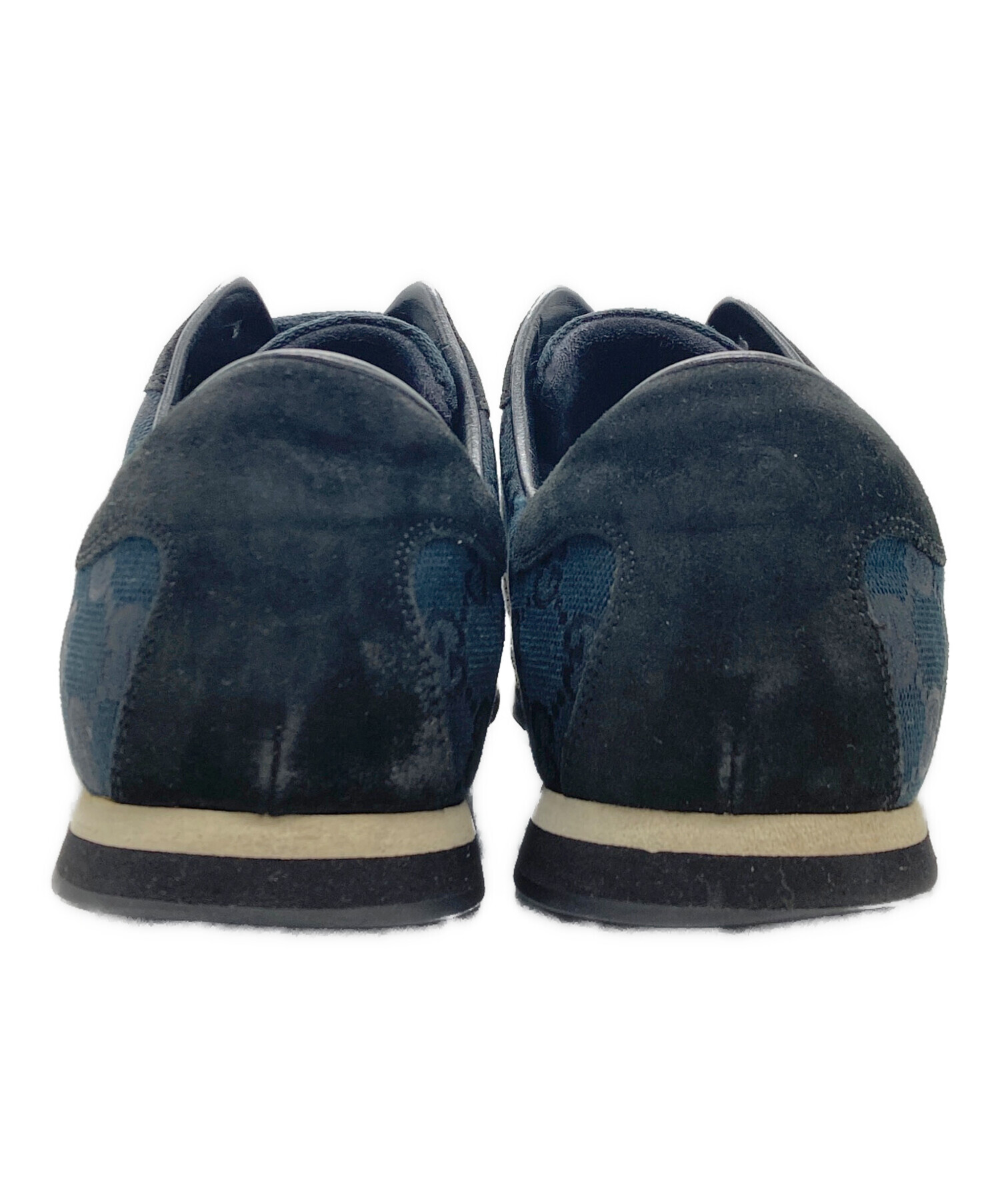 中古・古着通販】GUCCI (グッチ) ローカットスニーカー ネイビー 