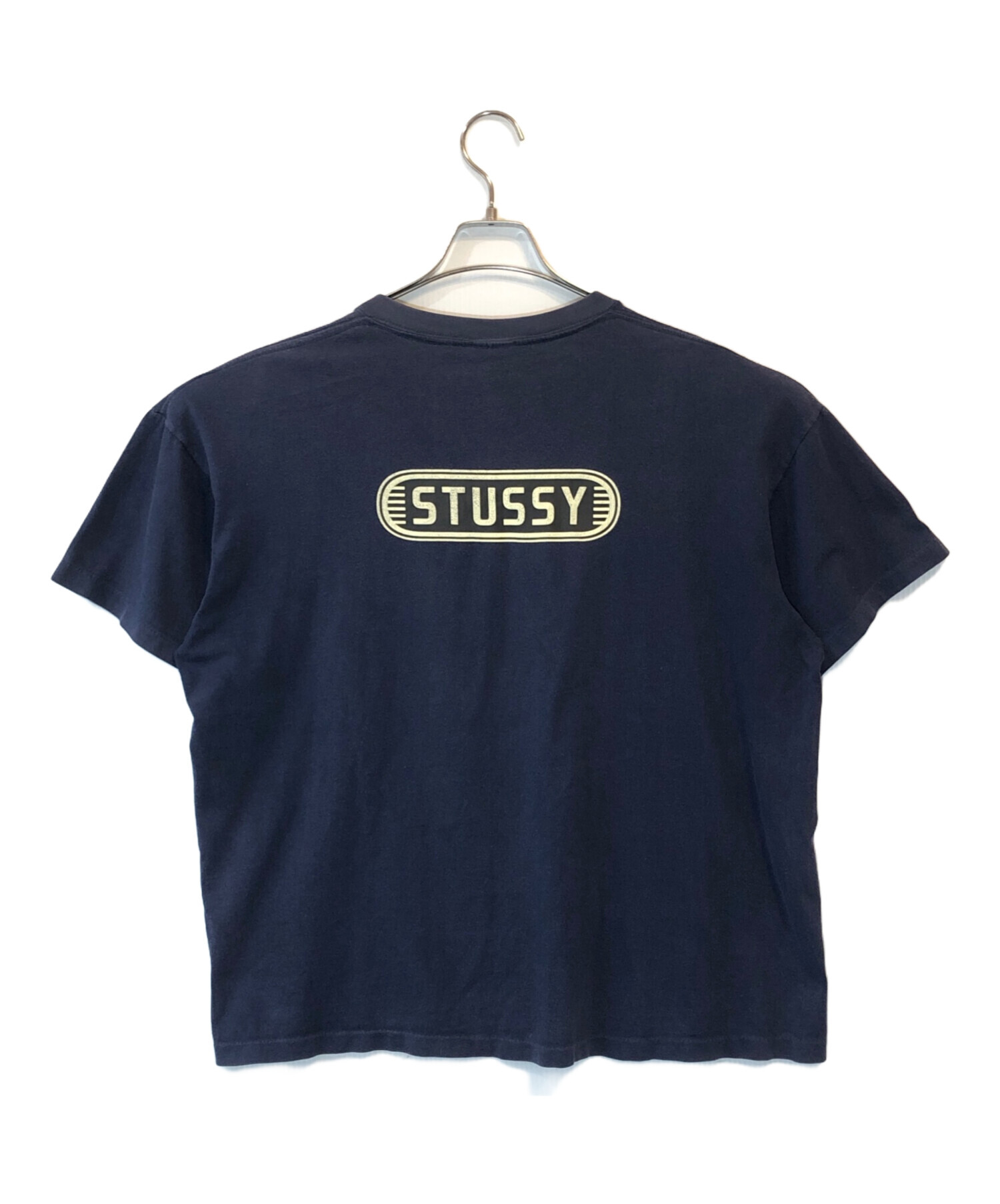 中古・古着通販】stussy (ステューシー) プリントTシャツ ネイビー 