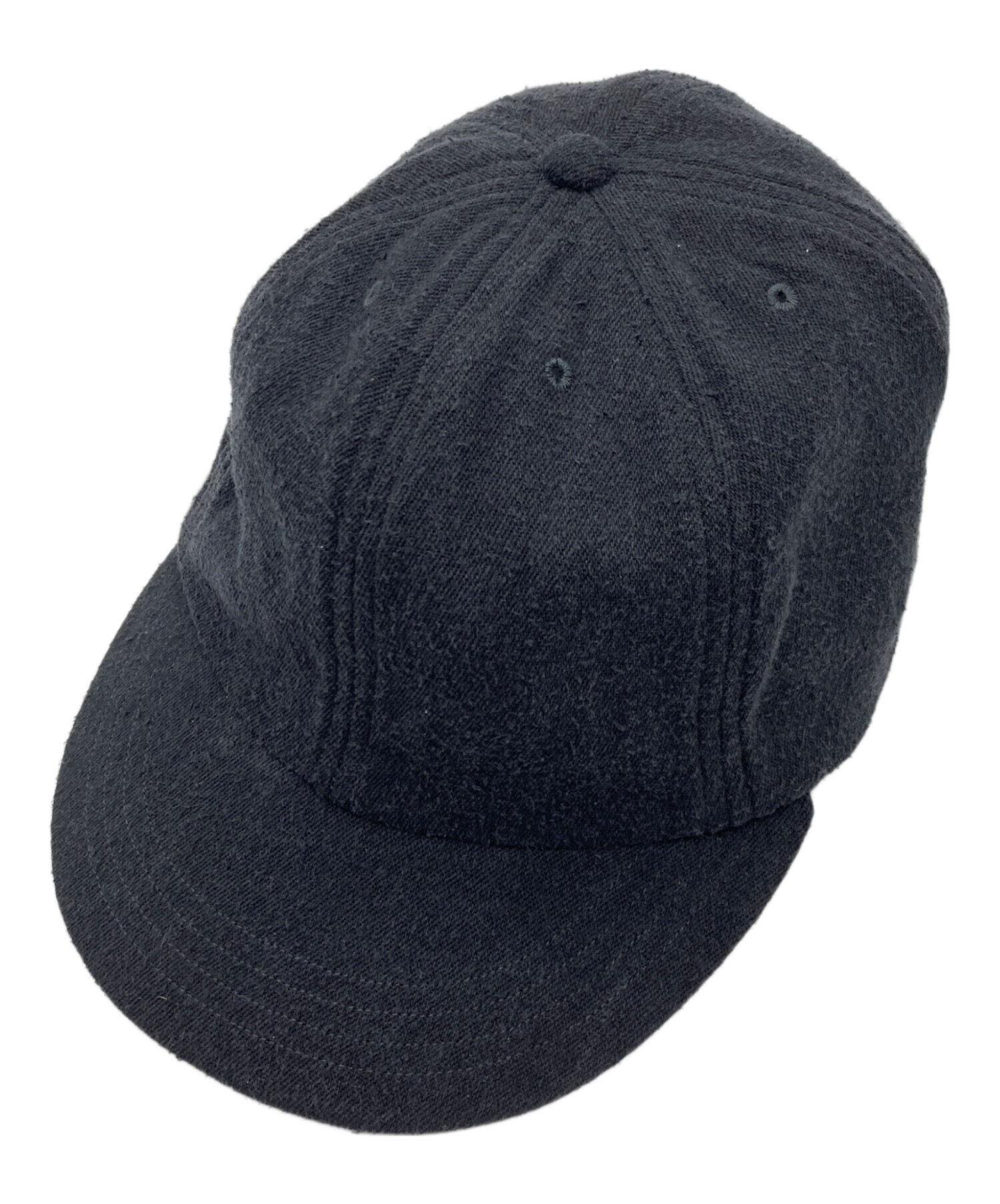 中古・古着通販】COMOLI (コモリ) シルクネップ キャップ ブラック