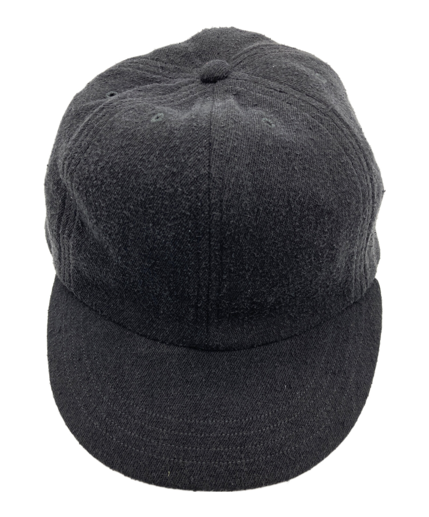 中古・古着通販】COMOLI (コモリ) シルクネップ キャップ ブラック 