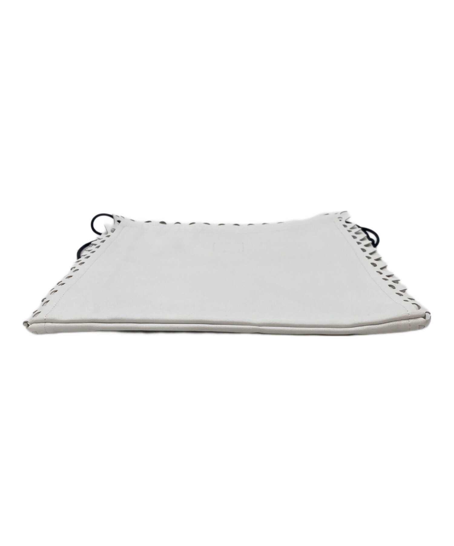 中古・古着通販】LUDLOW (ラドロー) スカラップバッグ ホワイト サイズ