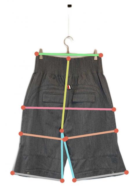 中古・古着通販】Thom Browne (トムブラウン) ハーフパンツ グレー
