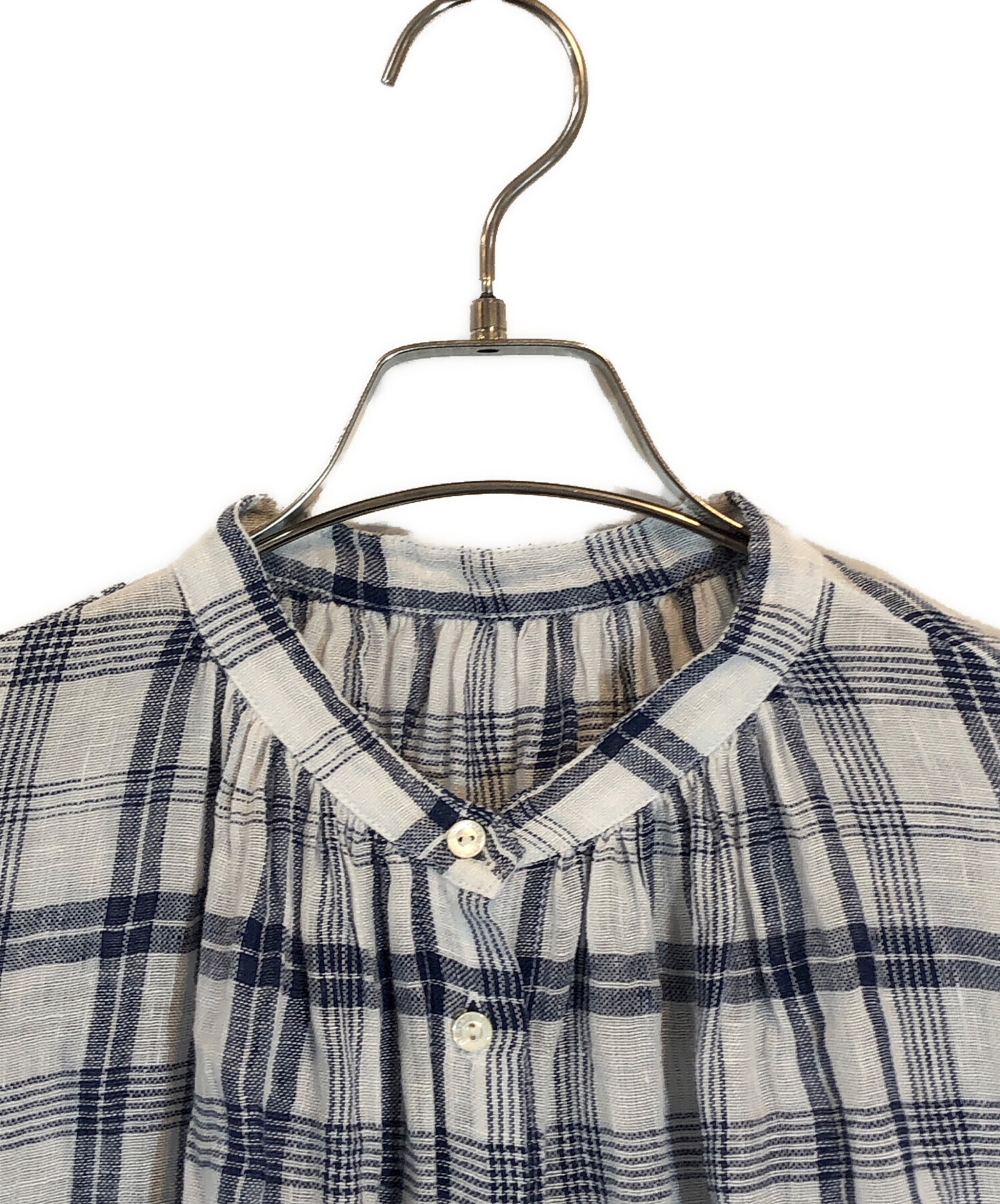 中古・古着通販】nest Robe (ネストローブ) リネンガーゼチェック 