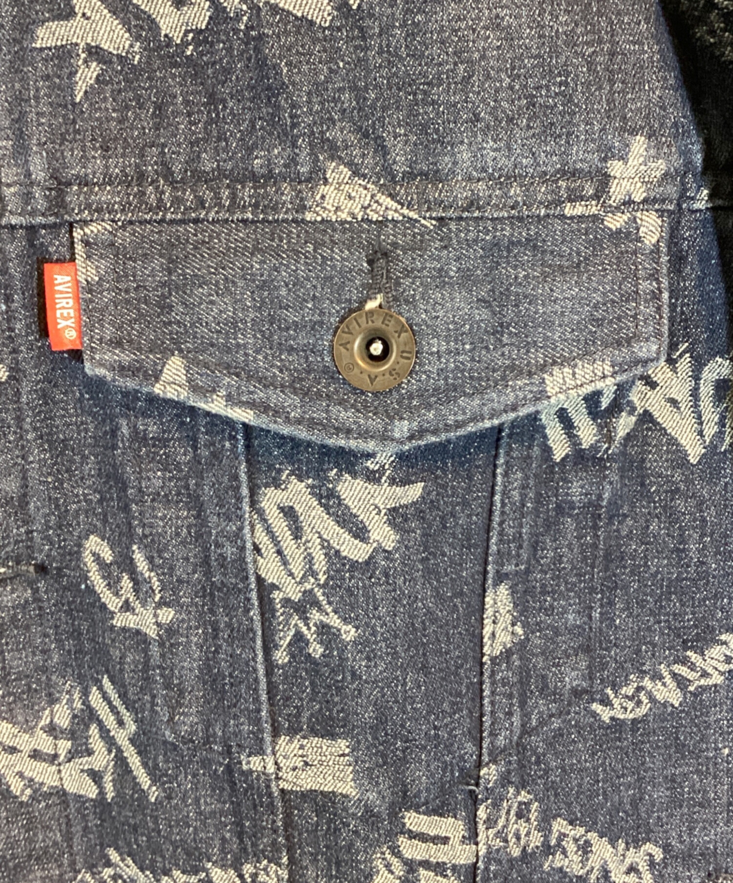 中古・古着通販】AVIREX (アヴィレックス) TAGGING JACQUARD DENIM 