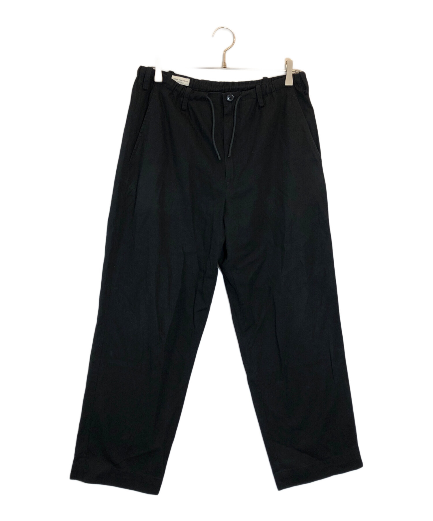 DRIES VAN NOTEN ドリスヴァンノッテン カジュアルパンツ 黒 ドリス