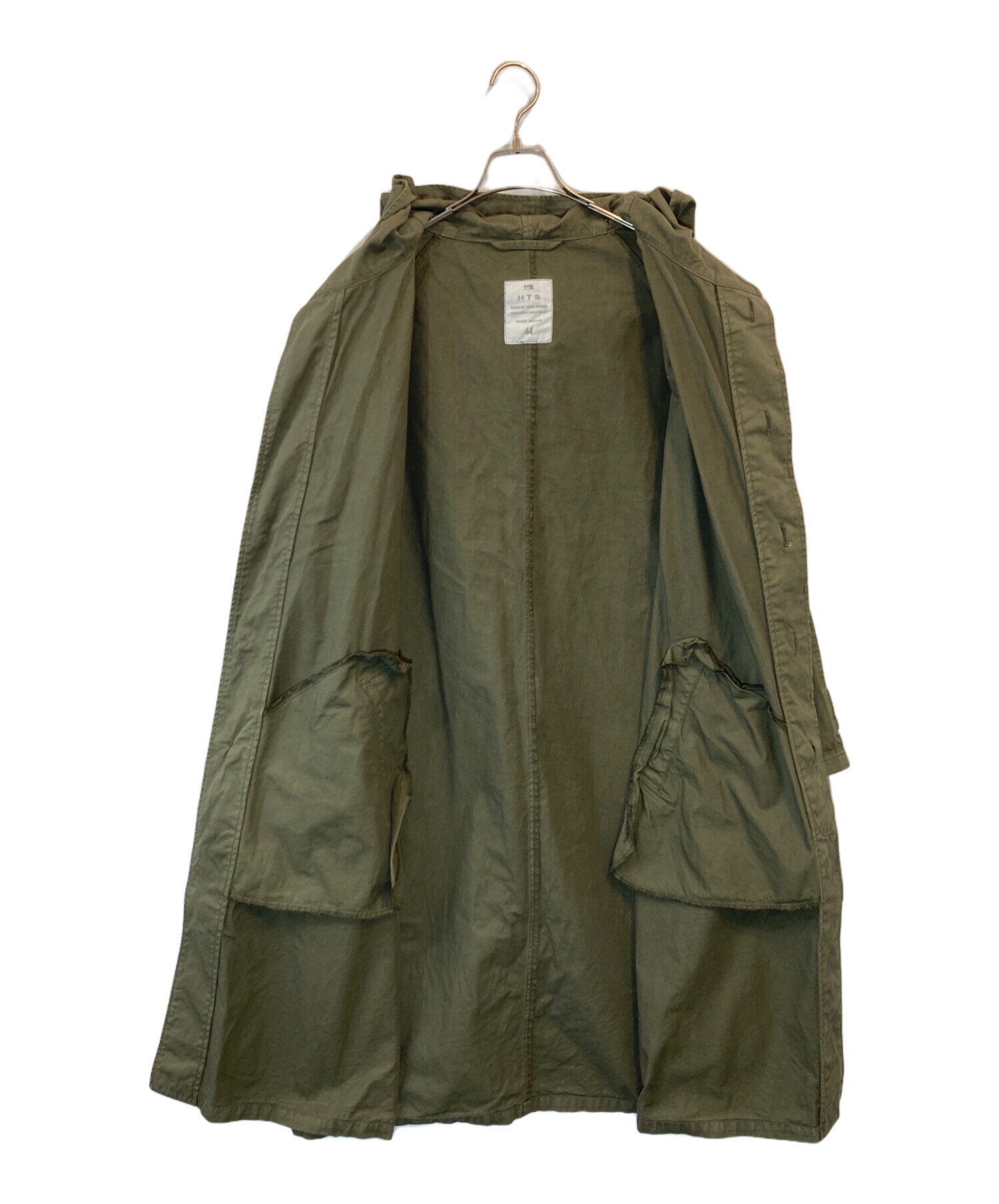 HARROW TOWN STORES HTS ロングコート　44 カーキ 中古・古着通販】harrow town stores (ハロータウンストアーズ