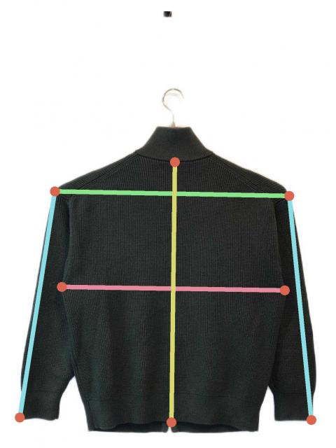 FRED PERRY ドライバーズニット アーガイル ジップアップ グリーン L 中古・古着通販】FRED PERRY (フレッドペリー) BEAMS (ビームス