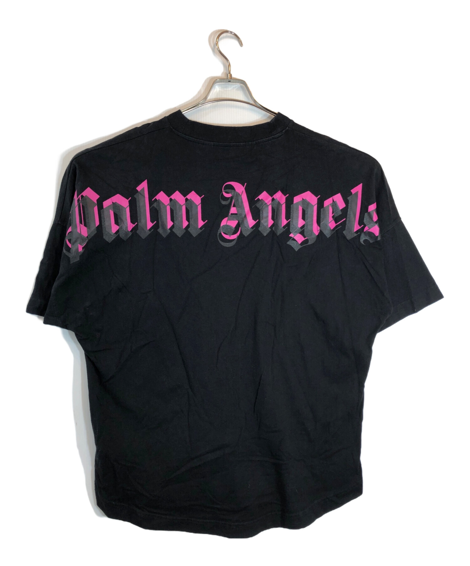 Palm Angels パームエンジェルス Tシャツ・カットソー L 黒 【古着】【中古】 中古・古着通販】Palm Angels (パーム エンジェルス) バックロゴT
