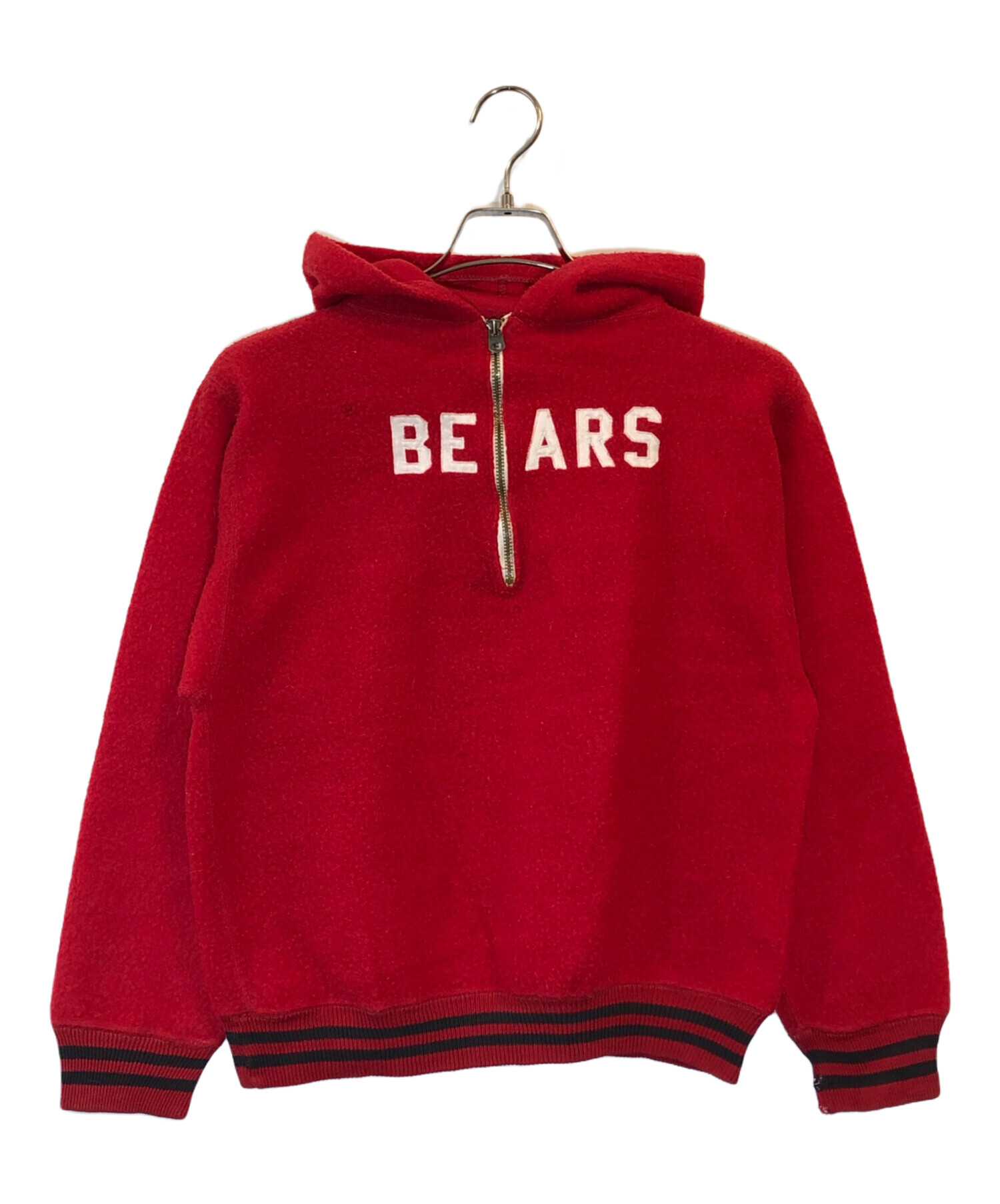 FR2×Champion コラボ パーカー 刺繍 レッド Mサイズ FR2 エフアールツー ロゴプリント プルオーバースウェット