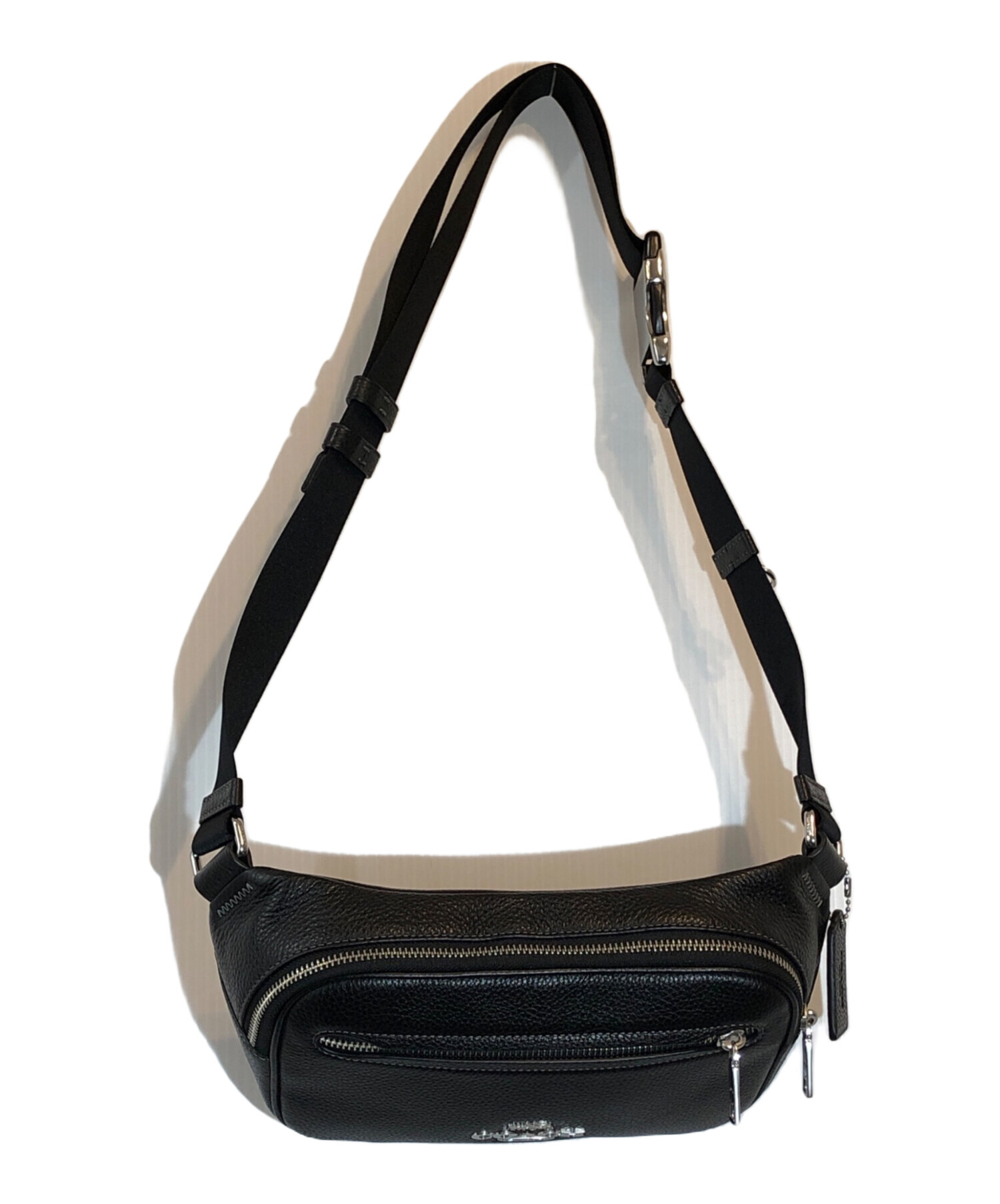 中古・古着通販】COACH (コーチ) エリアス ベルト バッグ ブラック