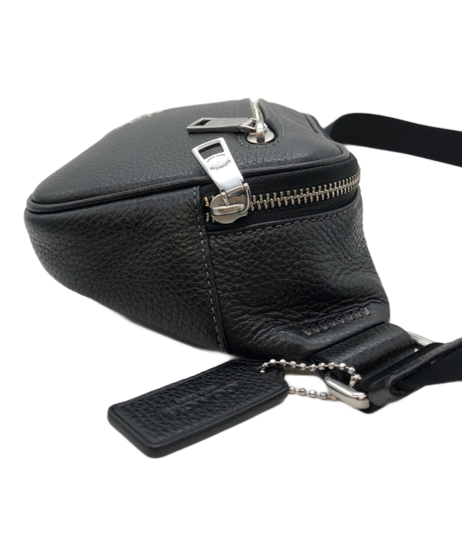 中古・古着通販】COACH (コーチ) エリアス ベルト バッグ ブラック