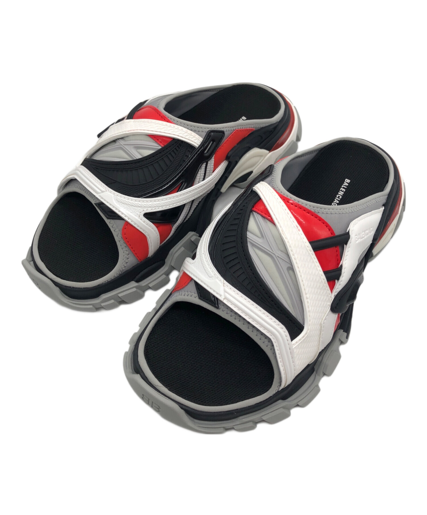チ*ド様 BALENCIAGA トラックスライドサンダル　グレー 29cm 中古・古着通販】BALENCIAGA (バレンシアガ) トラック スライド