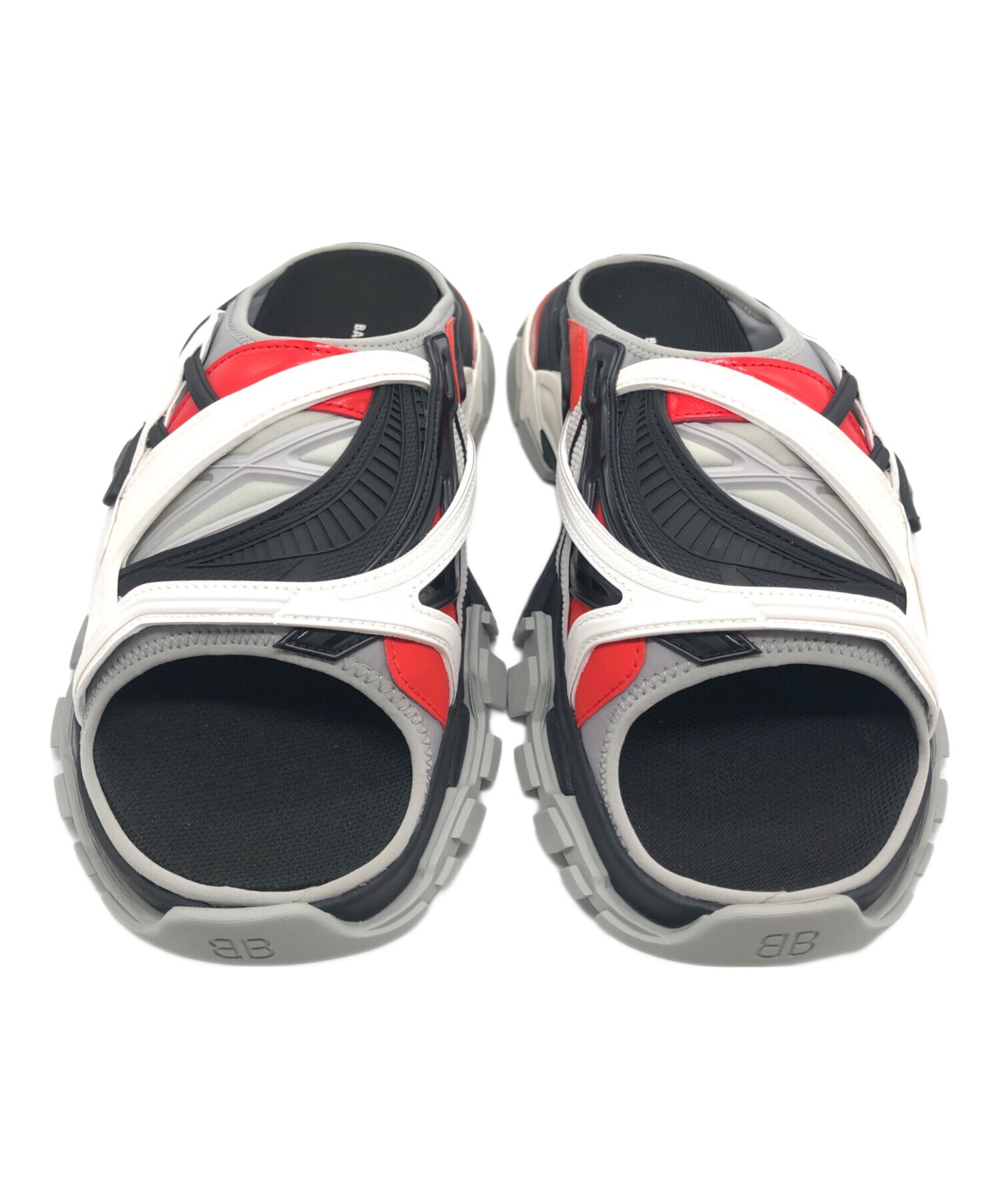 チ*ド様 BALENCIAGA トラックスライドサンダル　グレー 29cm 中古・古着通販】BALENCIAGA (バレンシアガ) トラック スライド