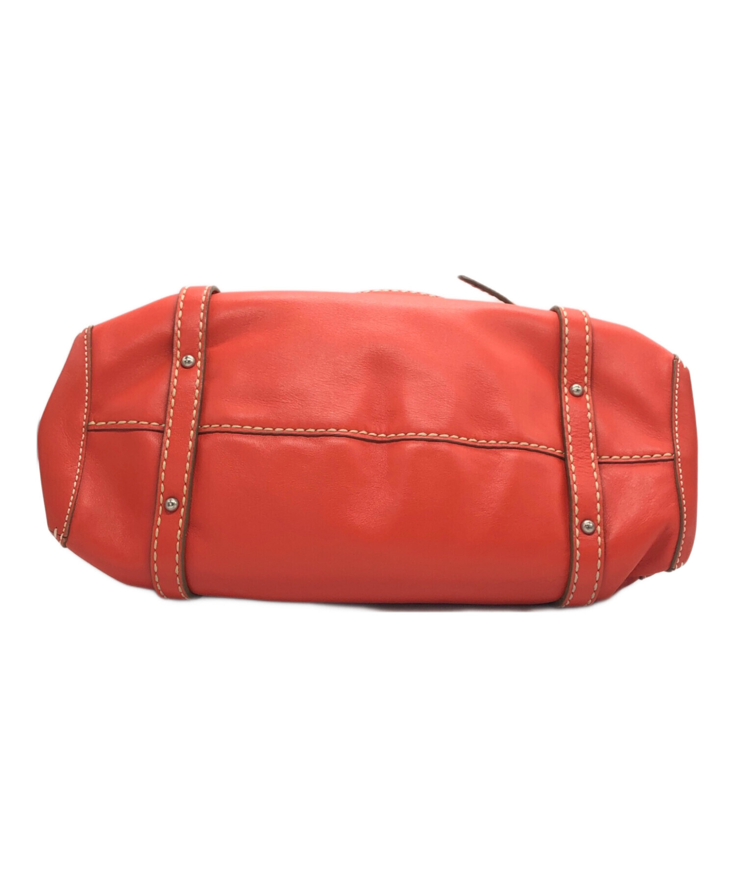 中古・古着通販】TOD'S (トッズ) レザーミニボストンバッグ レッド