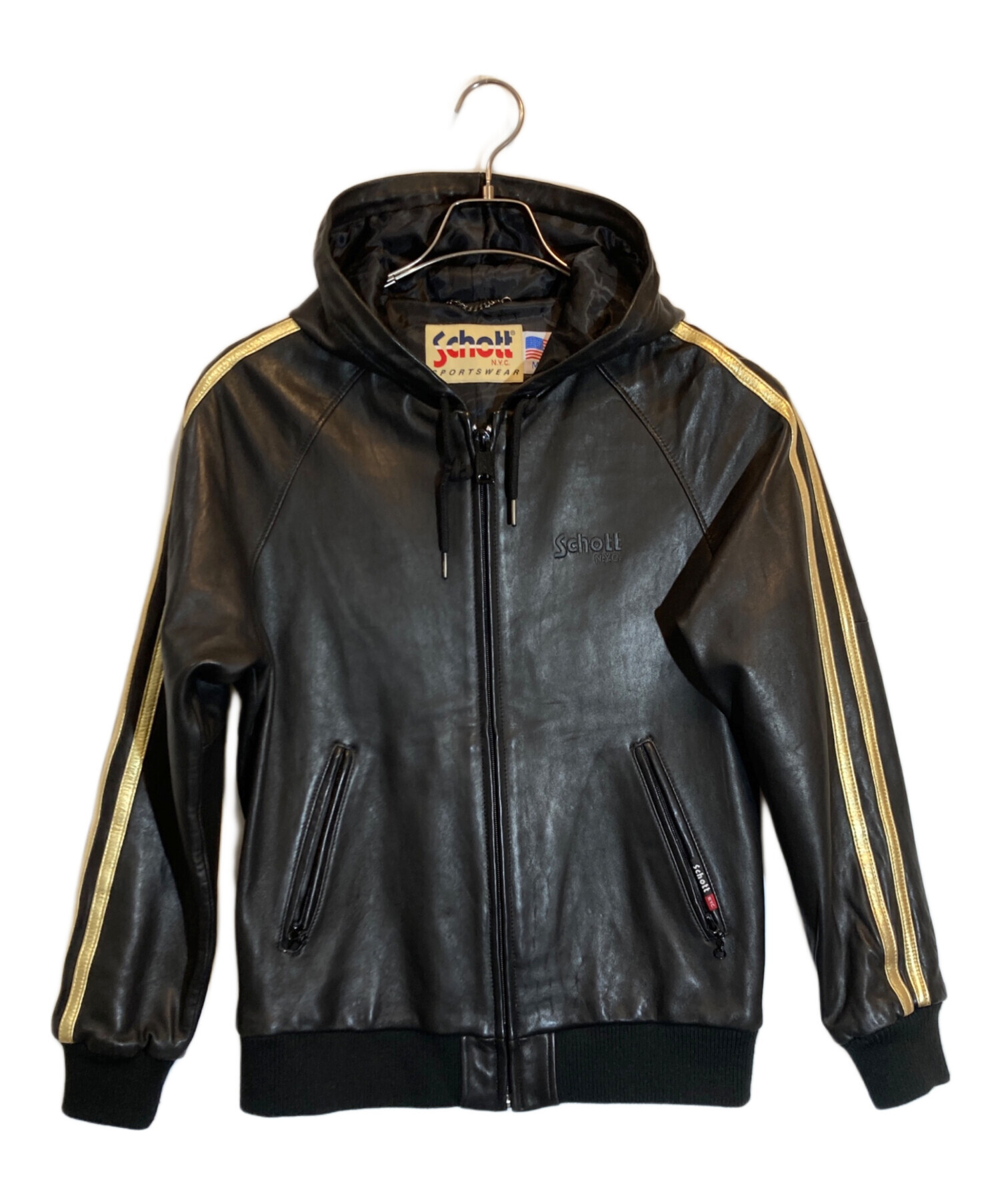 中古・古着通販】Schott (ショット) ラムレザートラックパーカー