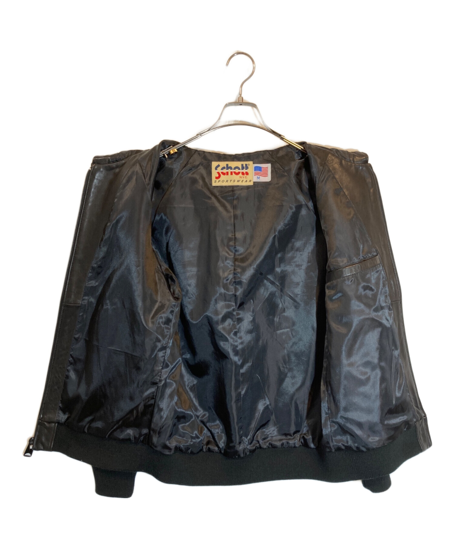 中古・古着通販】Schott (ショット) ラムレザートラックパーカー