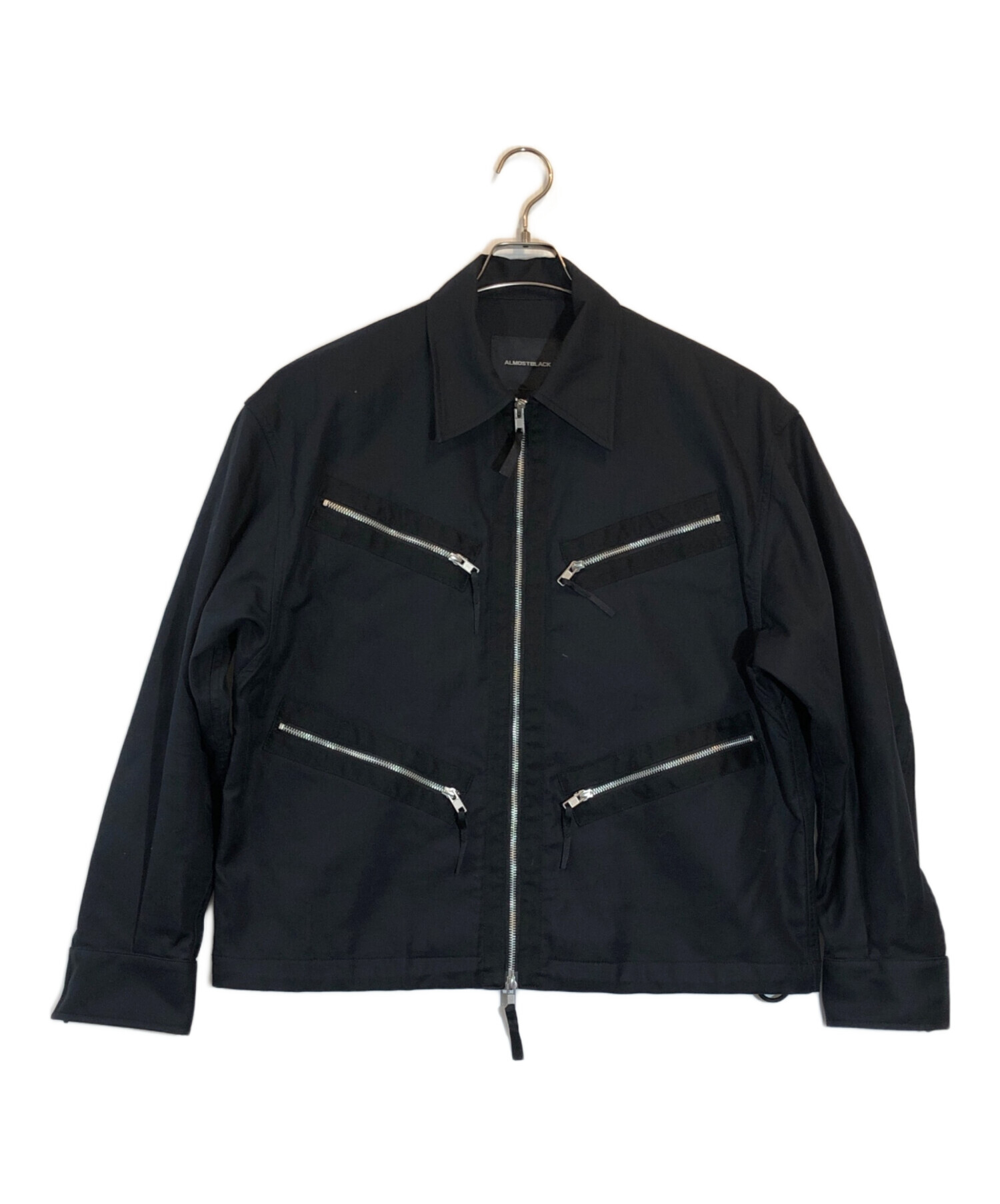 中古・古着通販】ALMOSTBLACK (オールモストブラック) ジップ