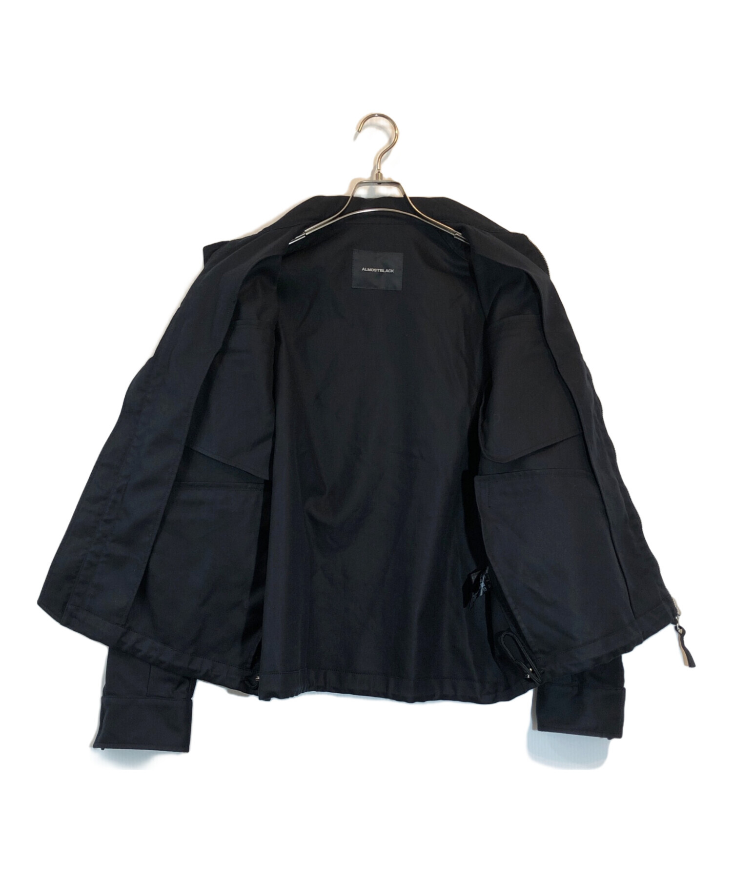 中古・古着通販】ALMOSTBLACK (オールモストブラック) ジップ